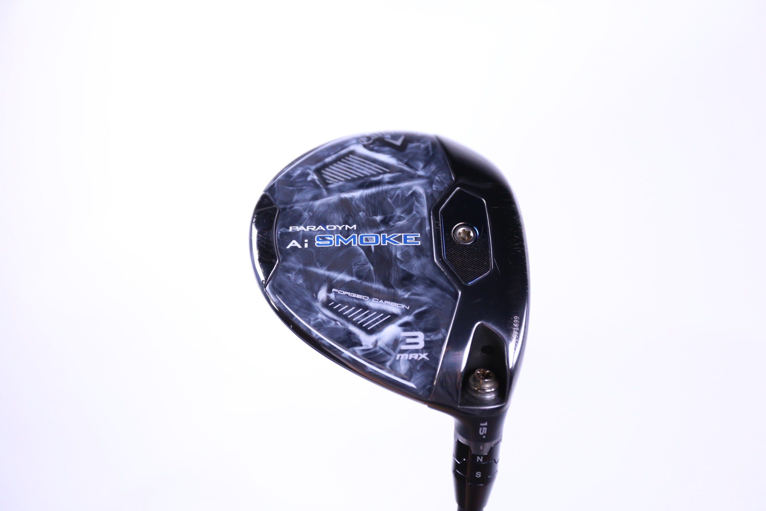 Used Callaway Paradym Ai Smoke MAX 3 Wood Right Handed 15° Stiff Flex Golf Club - Perfect for Long Fairway Shots & Improving Distance Control