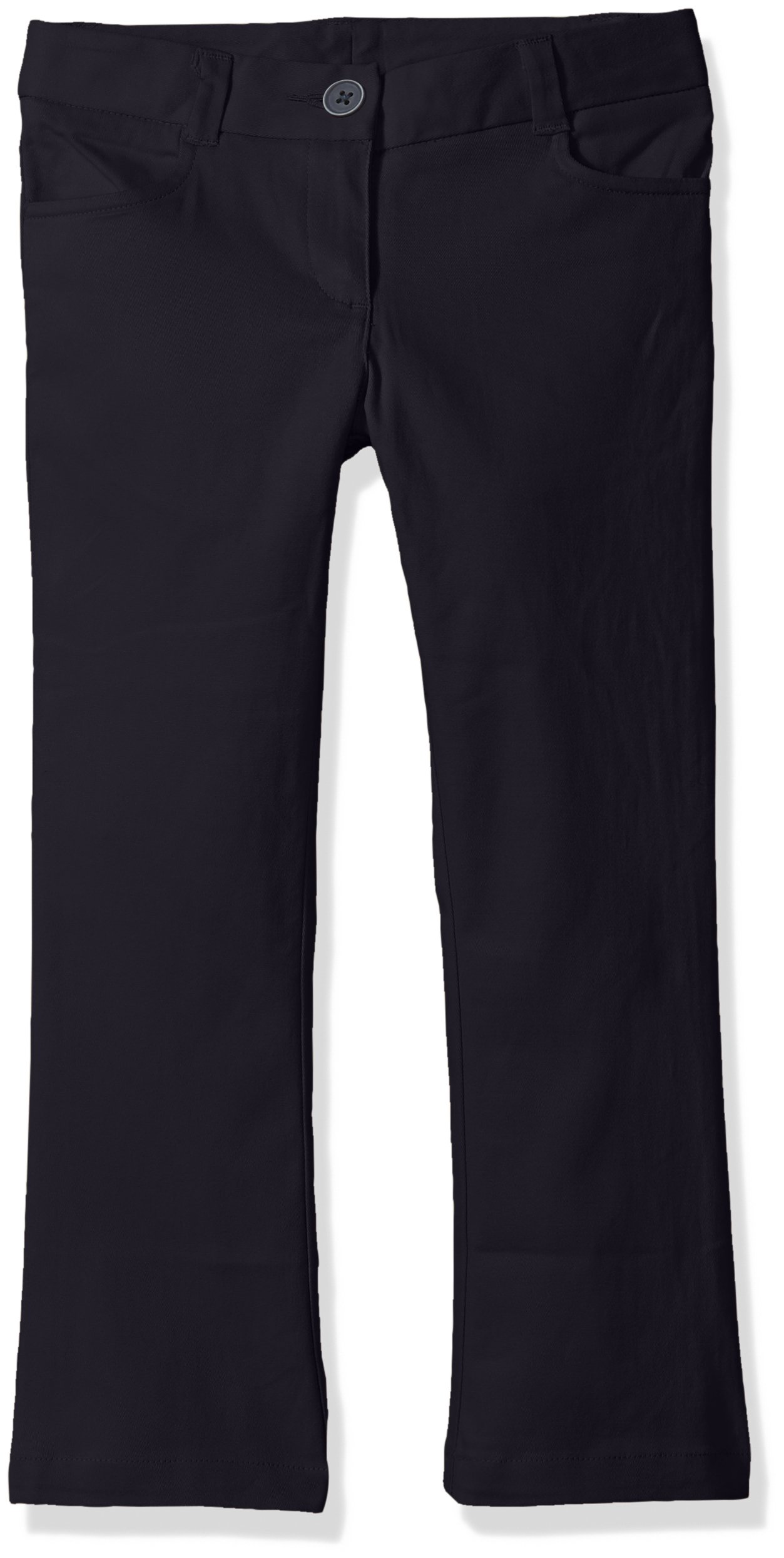 Nautica Girls' School Uniform Bootcut Twill Pants - Comfortable & Durable Uniform Bottoms for School, Dress Code & Everyday Wear