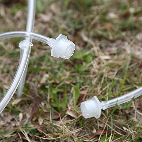 50Pcs Adjustable Micro Drip Irrigation Emitters - 4/7mm Water Hose Connectors for Garden, Greenhouse & Potted Plants - Precise Watering System for Vegetables, Flowers & Herbs