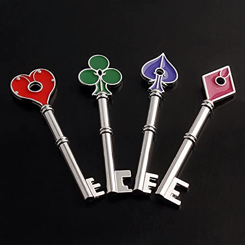 SONGCHANGJEWELRY Game Remake Keys Set - 4 pcs RPD Keys Collection for Game Fans & Kids, Perfect for Cosplay, Gift Giving, and Display