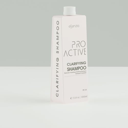 Essenzia Keratin Clarifying Pre-Treatment Shampoo 350ml - Deep Cleansing for Hair Buildup & Residue Removal - Prepares Hair for Keratin Treatments - Perfect for Salon & Home Use Before Chemical Processes