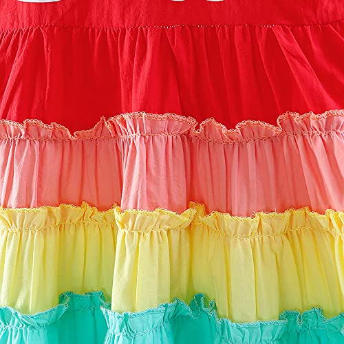 Princess Dress for Toddler Girls - Rainbow Tutu Dress for Birthday Party & Photo Shoot | CuteOn Toddler Formal Wear