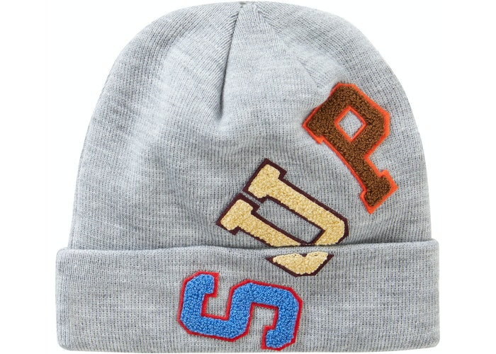 Supreme New Era Big Arc Beanie Grey - Warm Winter Skull Cap for Men & Women - Perfect for Snowboarding, Skiing & Outdoor Activities