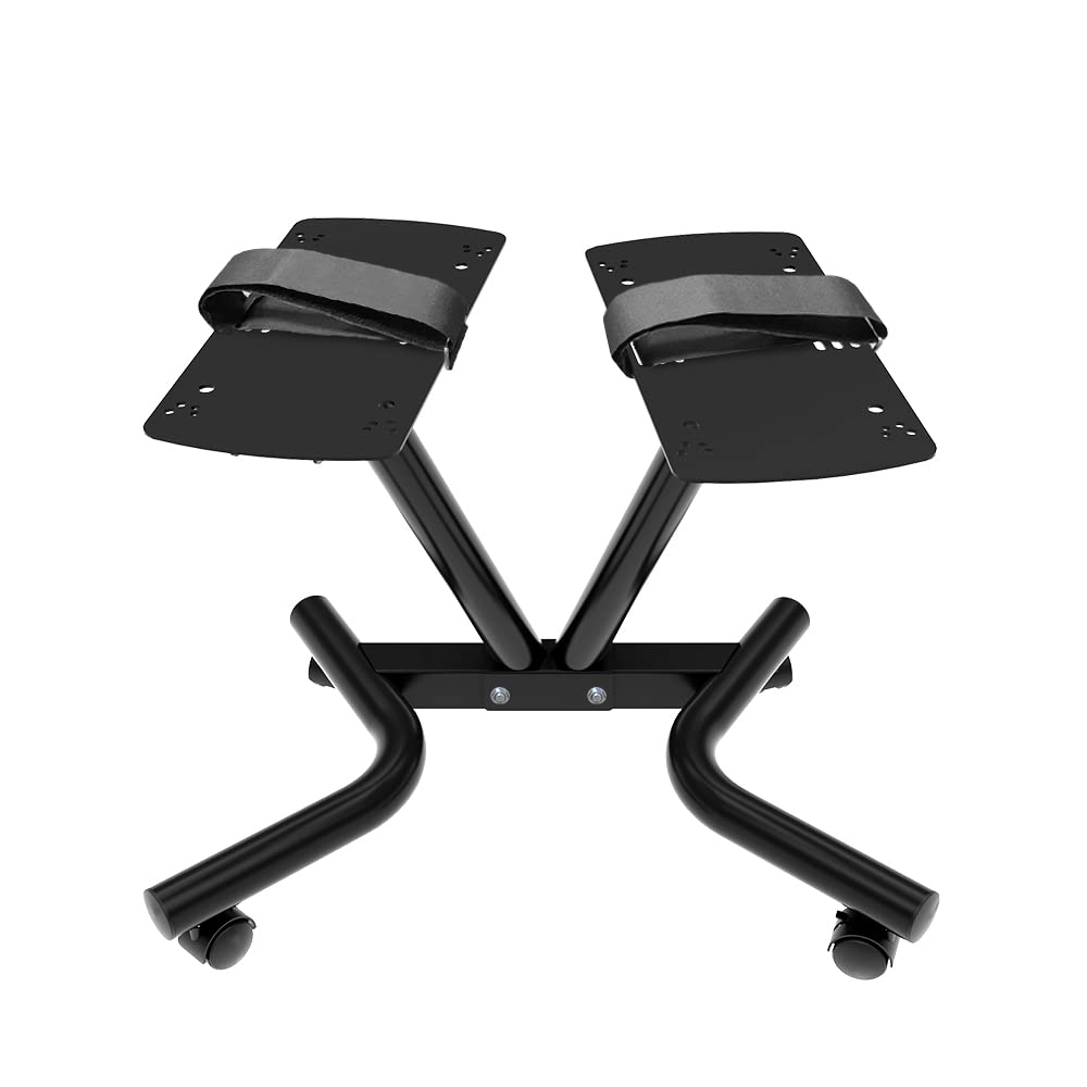 ATIVAFIT Adjustable Dumbbell Stand with Dial System - Heavy Duty Dumbbell Rack for Home Gym, Weight Bench Accessories - Perfect for Strength Training & Compact Workout Spaces
