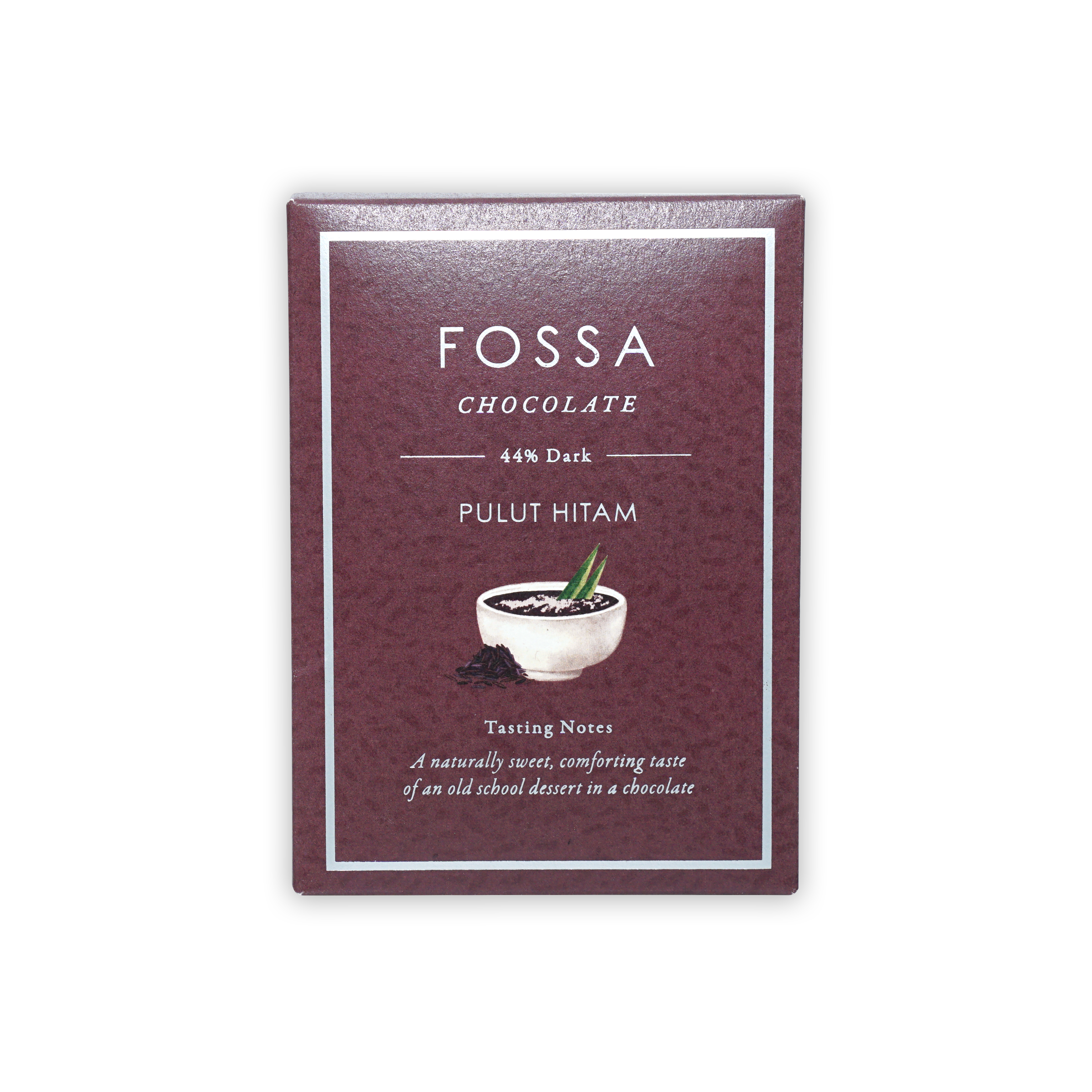 Premium Fossa 44% Milk Chocolate with Black Glutinous Rice - Perfect for Gifts, Desserts & Gourmet Snacking