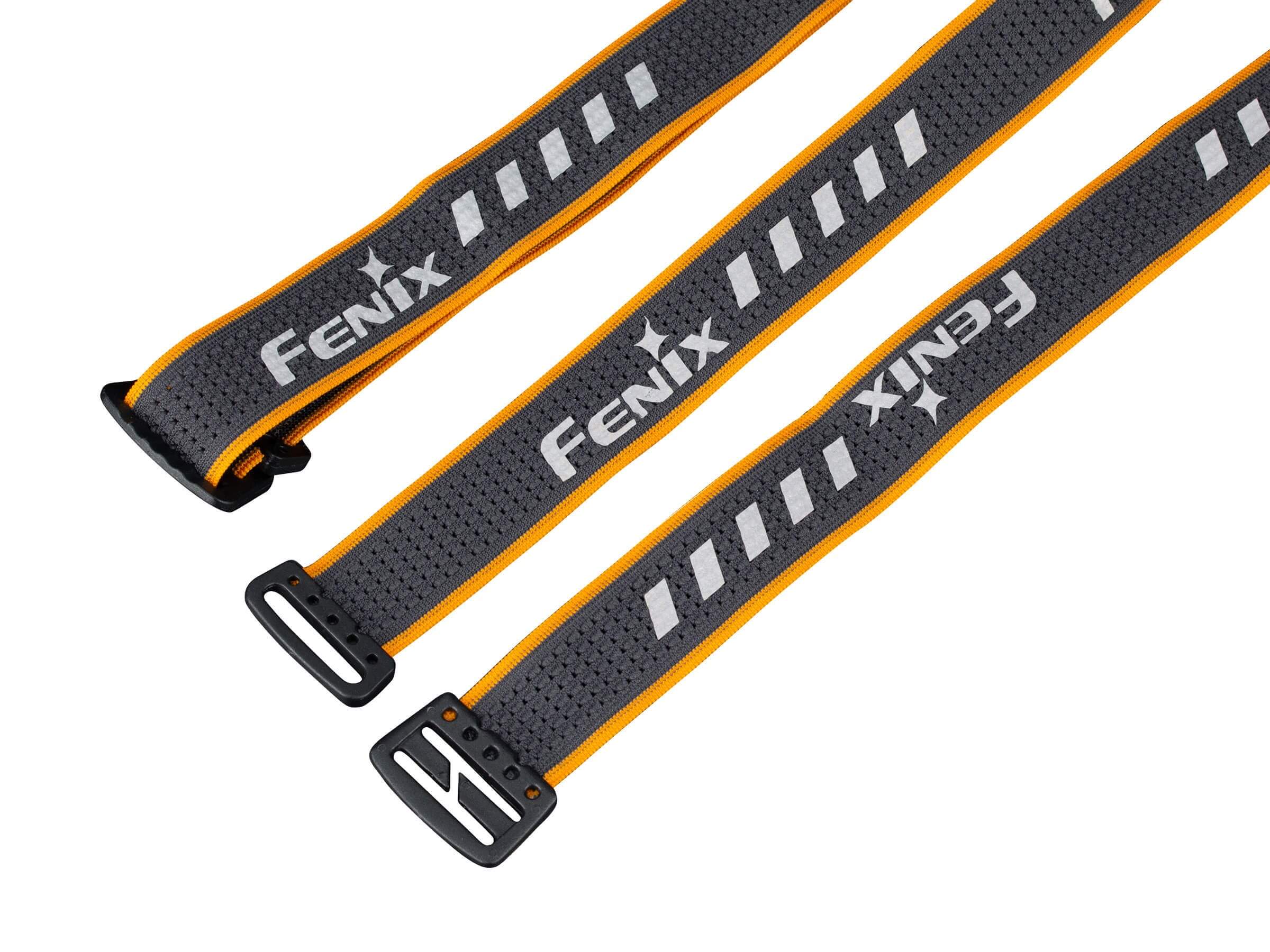 Fenix AFH 03 Grey and Orange Headband - Adjustable Running Headband for Men & Women - Sweat Absorbent Sports Headband for Workout, Cycling, Hiking & Outdoor Activities