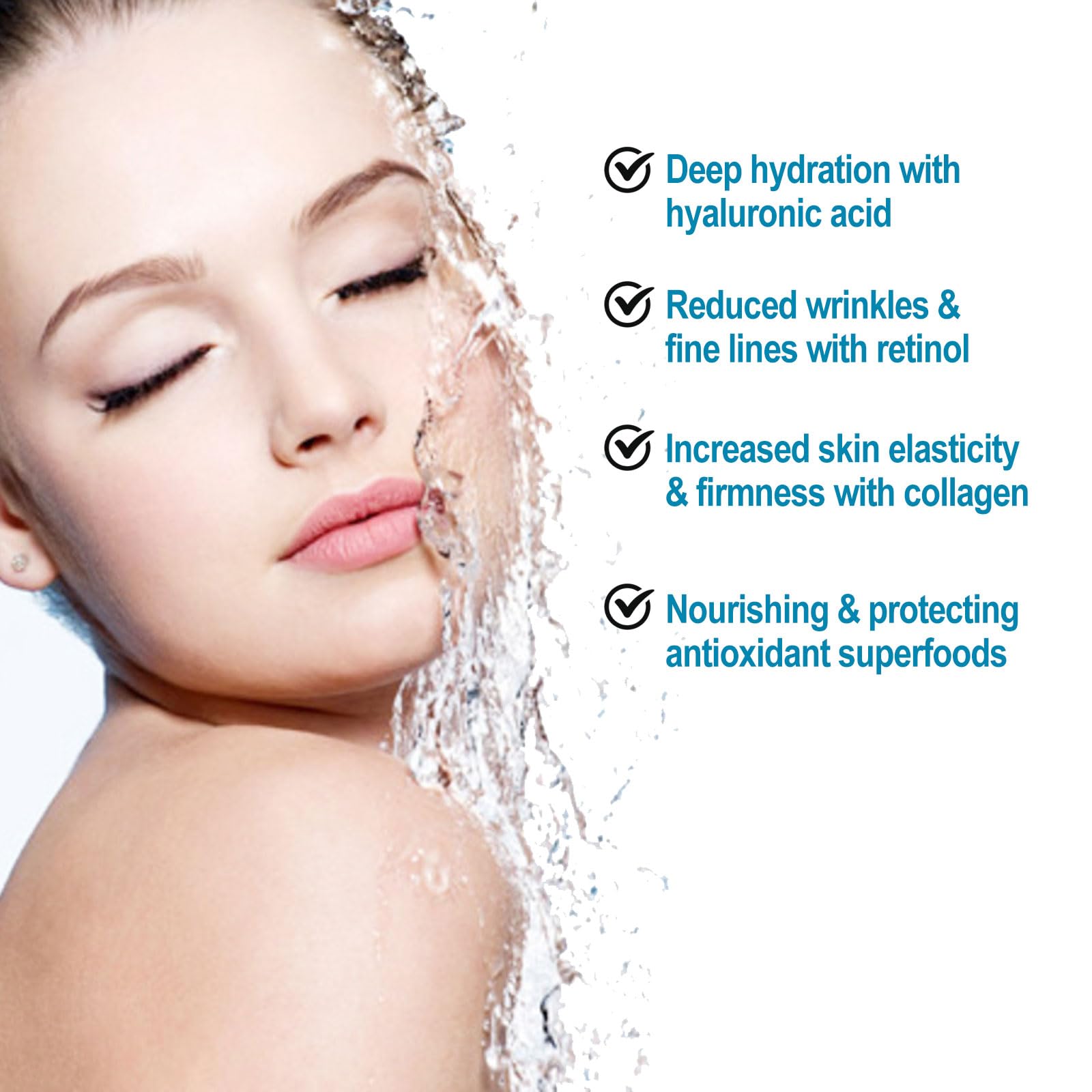 **Collagen & Retinol Deep Moisturizing Face Cream – Anti-Aging Wrinkle Cream for Tightening & Lifting – Skin Nourishing & Hydrating Retinol Cream (2 Pcs) – Perfect for Nighttime Skincare & Daily Anti-Wrinkle Routine**