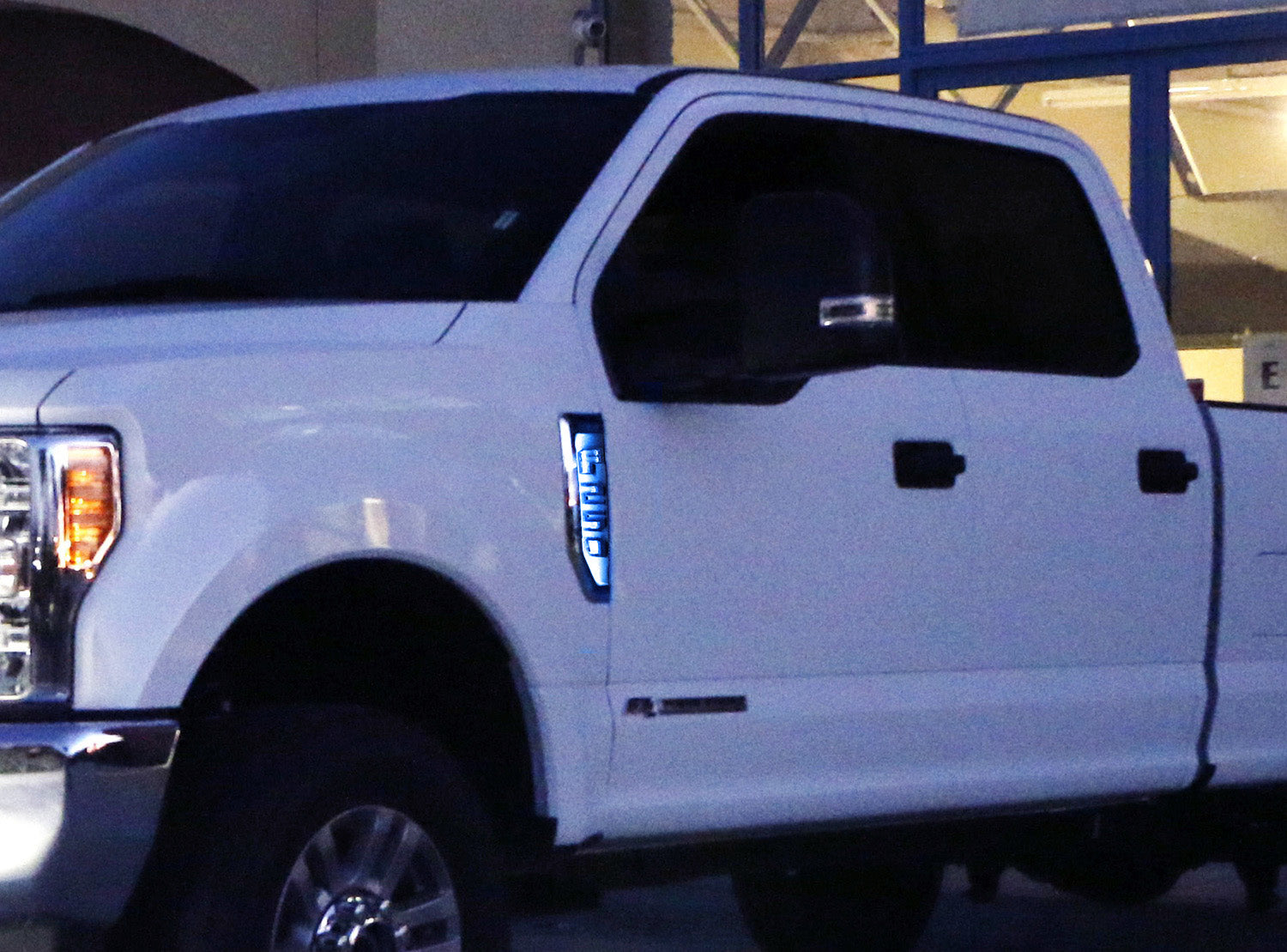 Blue LED Background Illumination Kit for 2017-2022 Ford F250 F350 F450 Fender Emblems - Upgrade Truck Side Marker Lights for Night Driving & Custom Styling