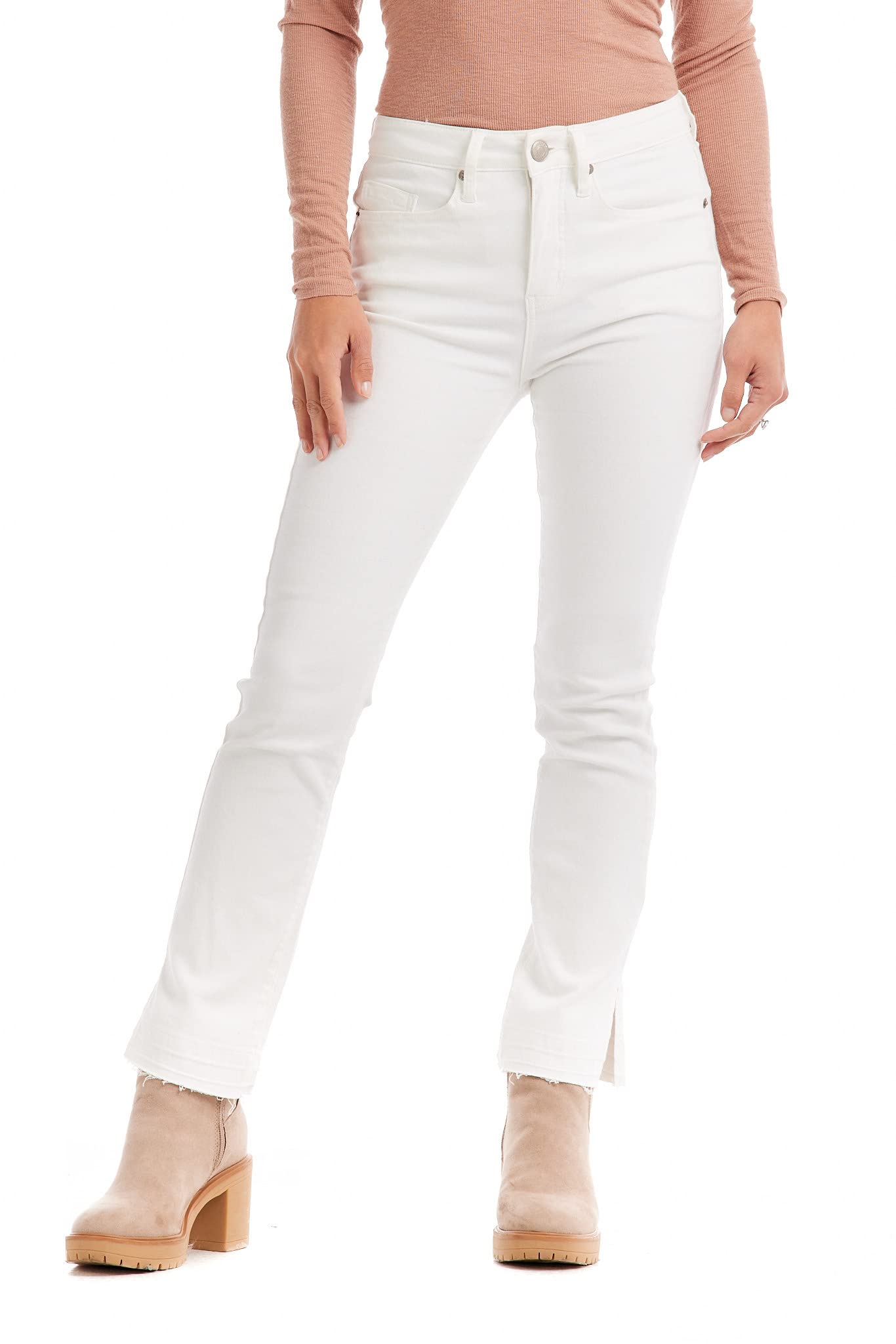 Mud Pie Women's Nico Release Hem Jeans - Stylish Distressed Denim for Casual Wear & Everyday Outfits