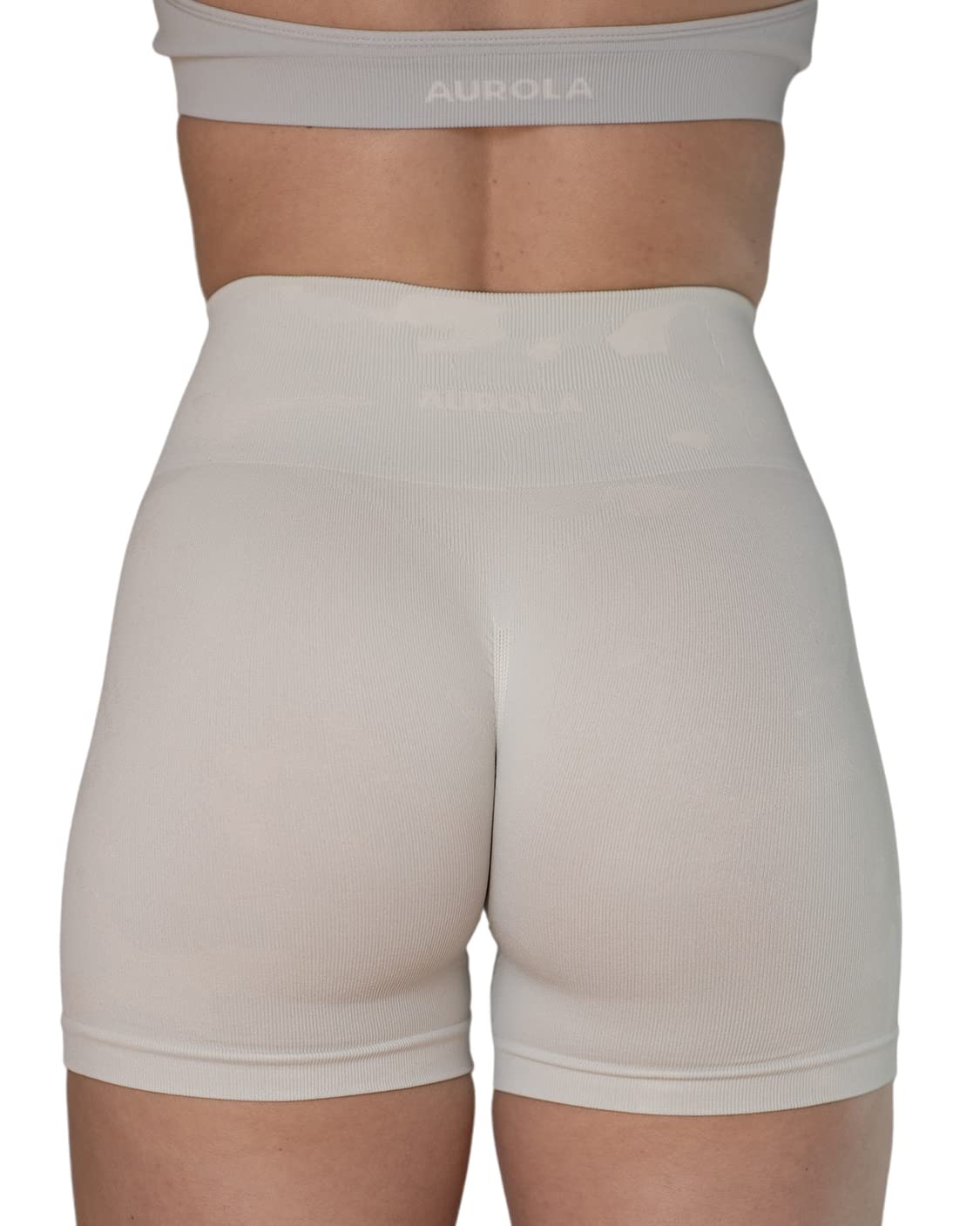 AUROLA Women's Camo Workout Shorts - Seamless High Waisted Yoga Shorts with Subtle Logo & Scrunch Butt for Running, Gym & Fitness Training