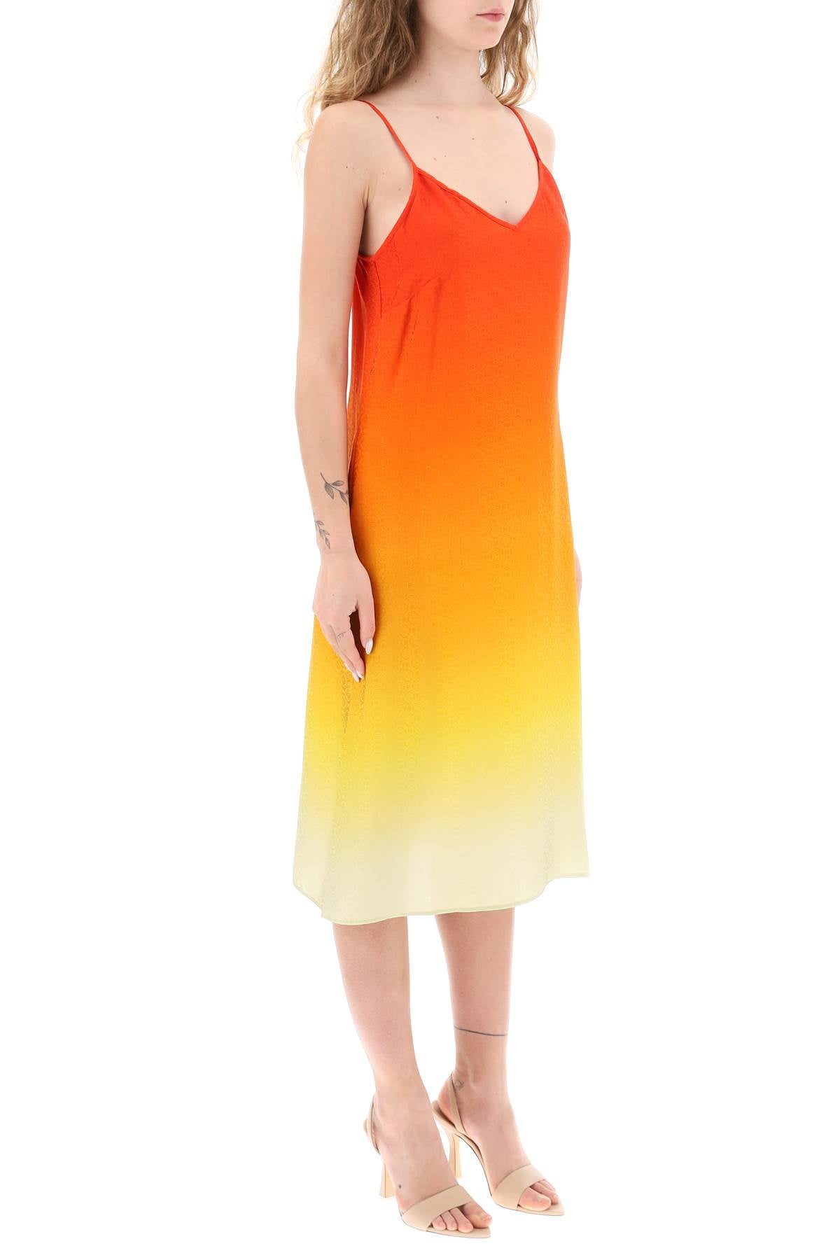Casablanca Silk Satin Slip Dress with Gradient Effect - Elegant Women's Nightgown for Evening Parties & Date Nights