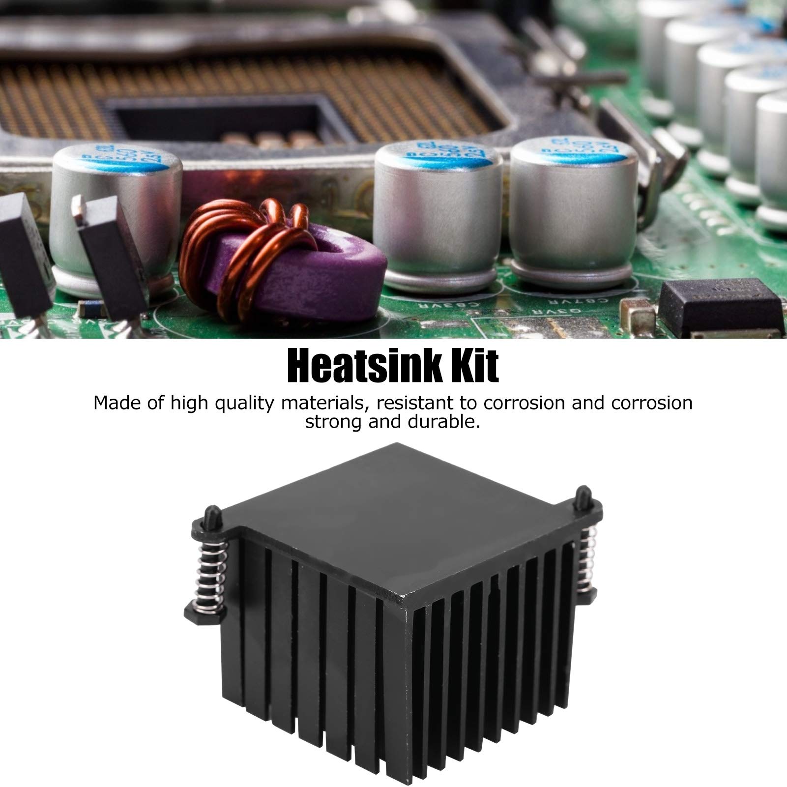10Pcs Aluminum Heat Sink Set - High Performance Cooling Heatsink for Motherboard, CPU, Vacuum Tube - Black Heat Sink Block - Perfect for PC Builds, Electronics Cooling & DIY Projects