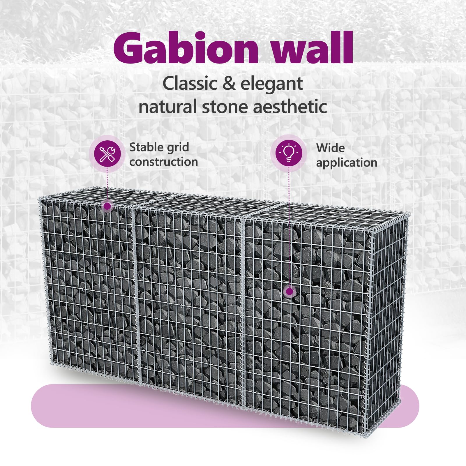 vidaXL Gabion Basket Steel 78.7