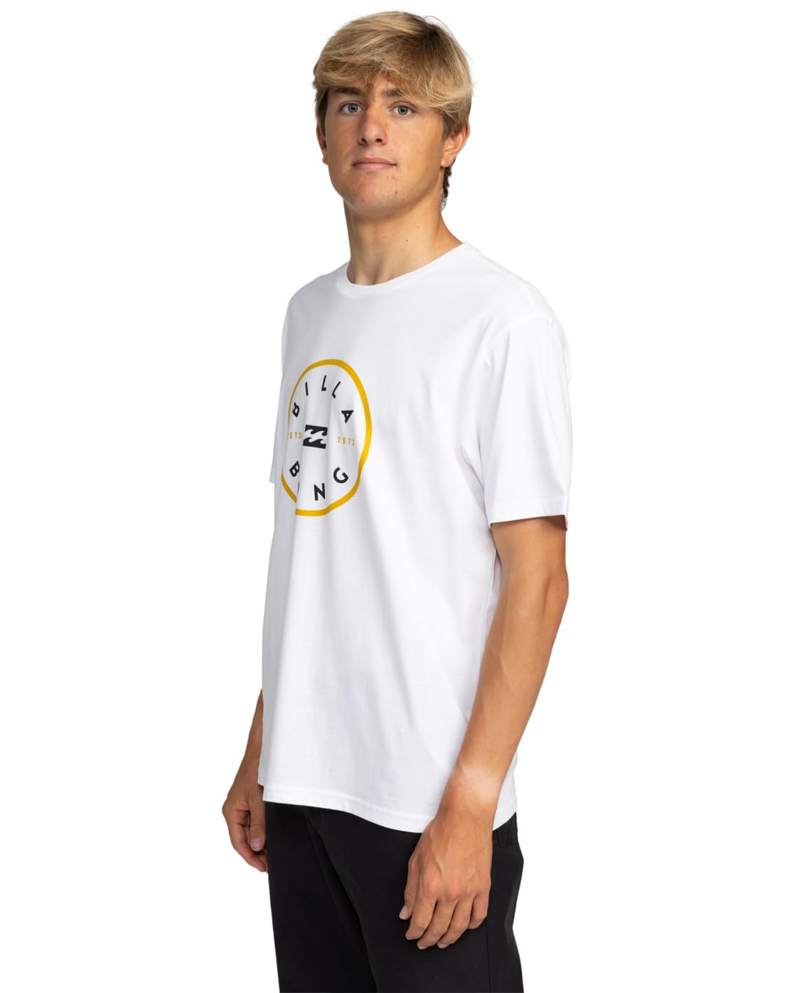 BILLABONG Men's Rotor Screen Printed T-Shirt - Comfortable Casual Short Sleeve Tee for Surfing, Beach & Everyday Wear