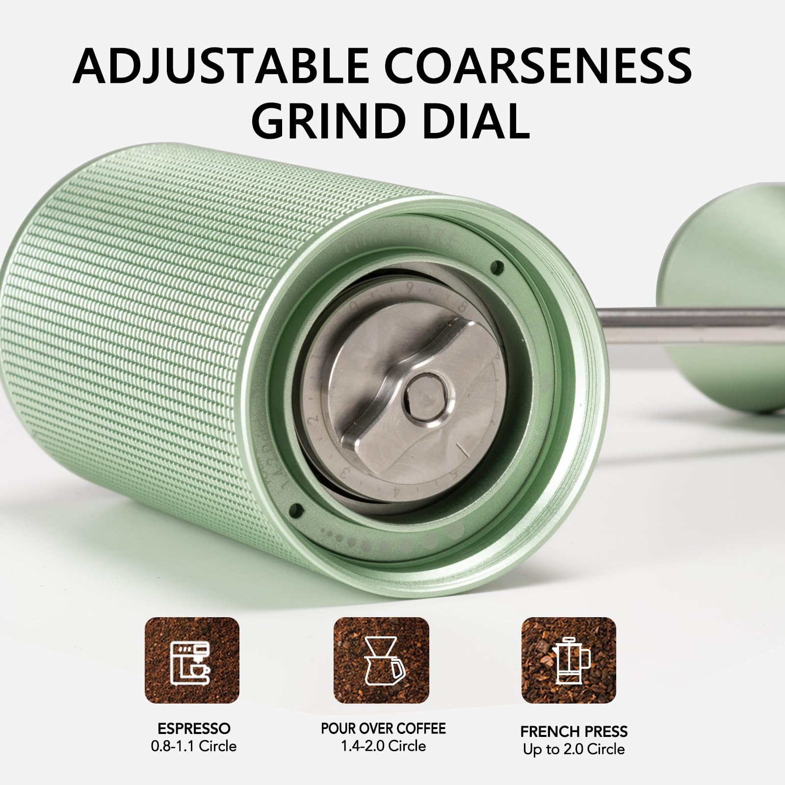 TIMEMORE Chestnut C3 ESP Manual Coffee Grinder - Premium Stainless Steel Espresso Bean Grinder with Adjustable Settings & Double Bearing System | Perfect for Home Brewing, Camping & Specialty Coffee Lovers