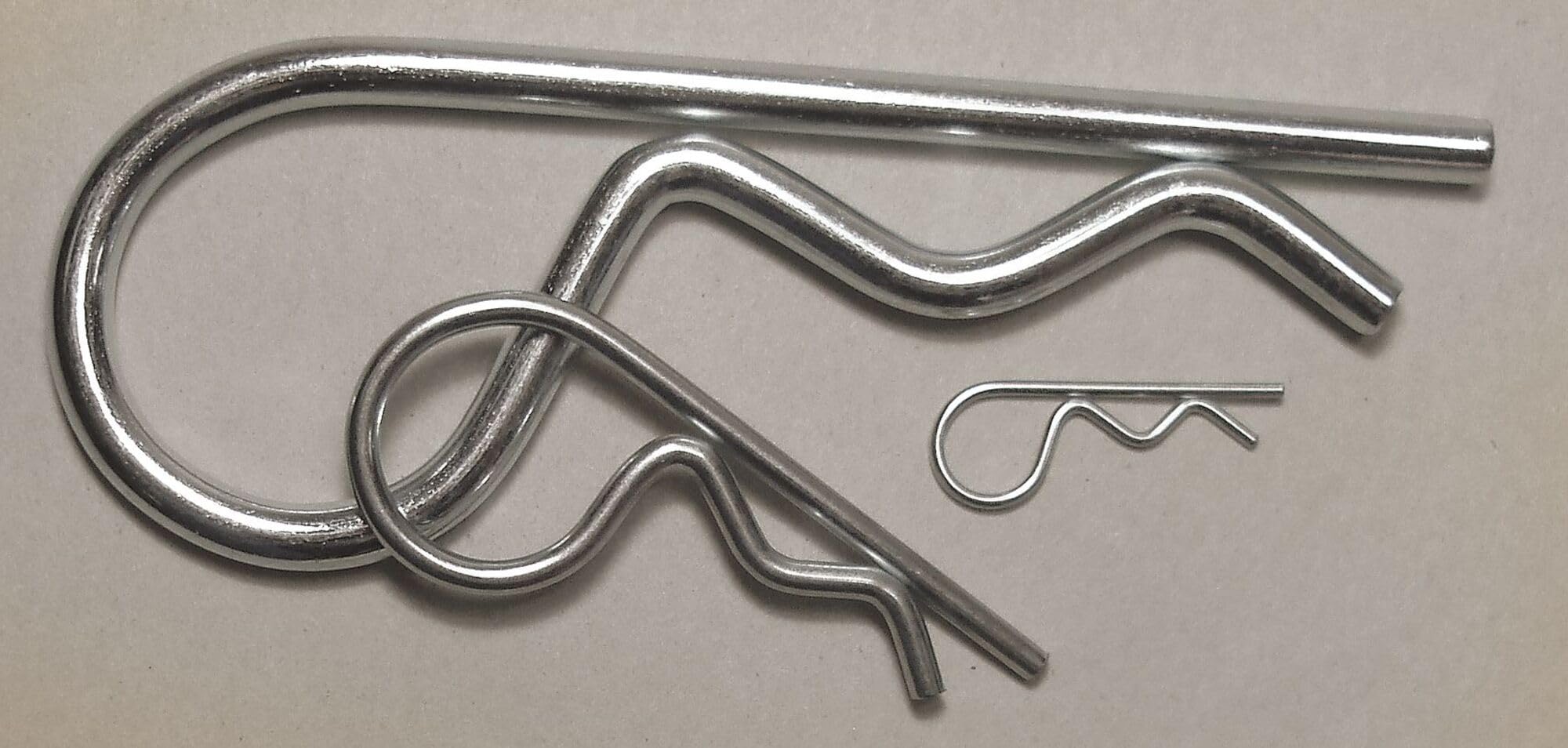 130-Piece Cotter Pin Kit - Assorted Sizes for Automotive, Machinery & DIY Projects - Durable Split Pins for Secure Fastening in Cars, Bikes & Industrial Equipment