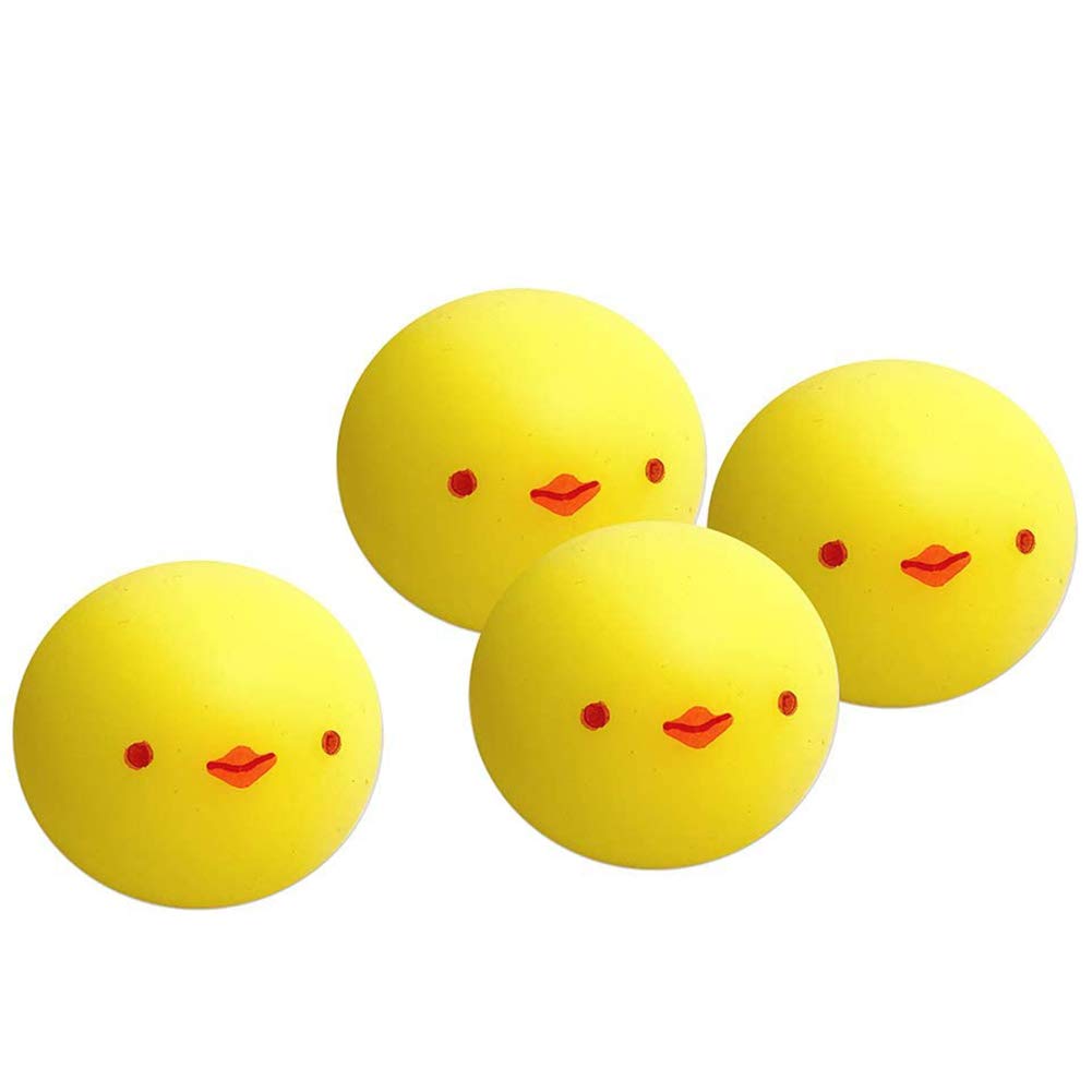 EUBUY 4PCS Stress Relief Balls - Sticky Wall Balls for Kids & Adults | Slow Fall Sensory Toys for ADHD, OCD & Anxiety Relief | Durable Tear-Resistant Fidget Toys for Office, Classroom & Home Use