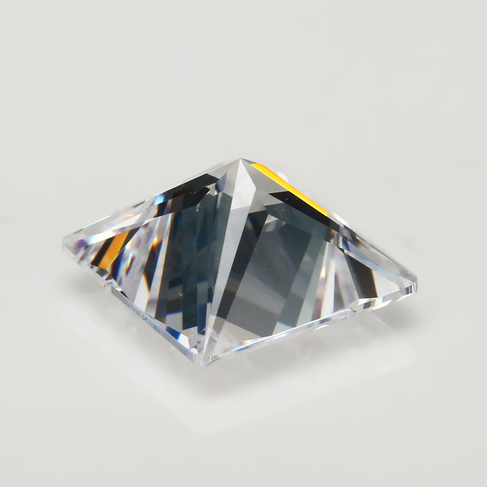 5A Square Princess Cut White Cubic Zirconia Loose Stones - High Quality CZ Synthetic Gemstones for Jewelry Making, Engagement Rings & DIY Craft Projects