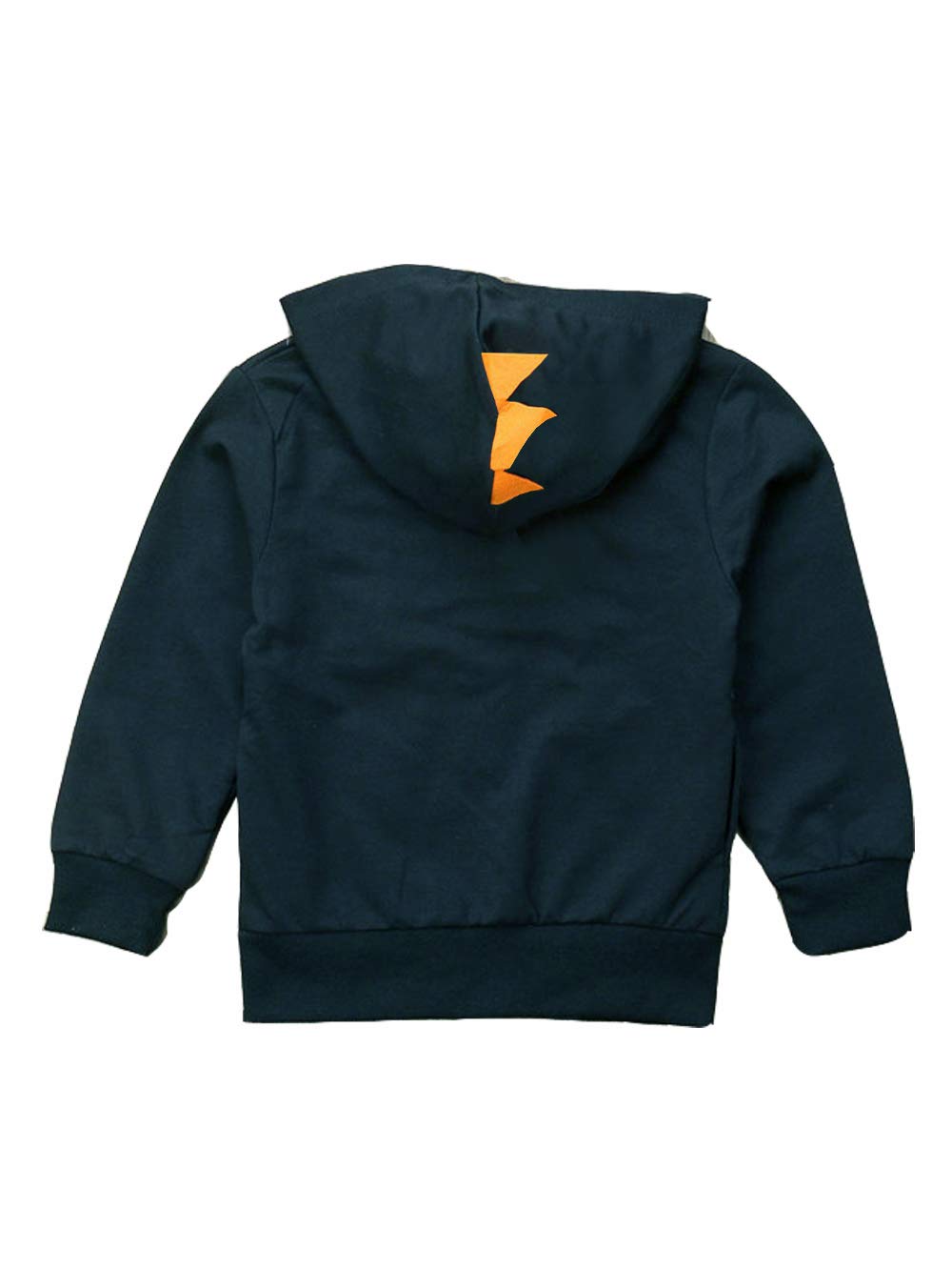 LitBud Boys' Dinosaur Hooded Jacket - Cute Cartoon Zipper Coat for Toddlers 1-7 Years | Lightweight Spring & Fall Outerwear for Playground, Preschool & Outdoor Adventures