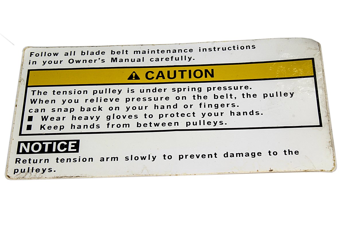 Honda 87527-772-000 Engine Caution Label - OEM Replacement Part for Engine Safety Warning - Perfect for Automotive Repair Shops & DIY Mechanics