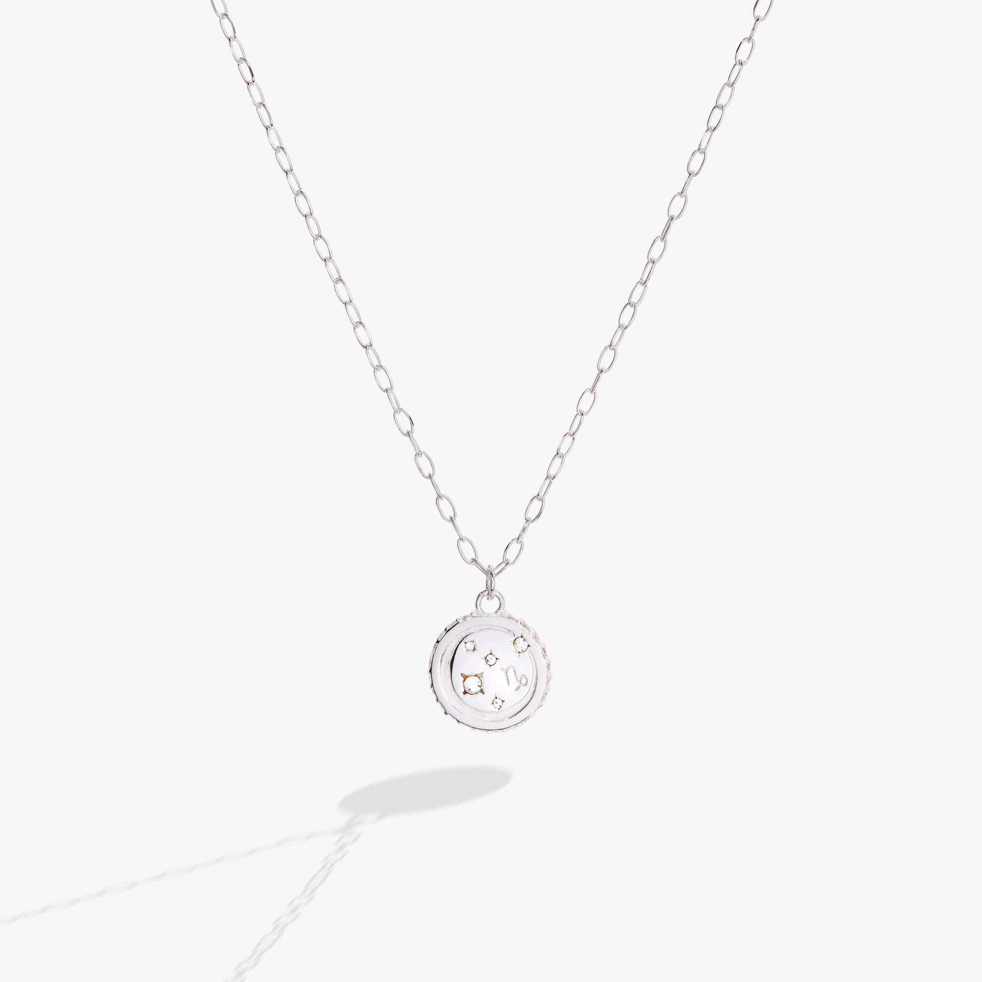 Capricorn Zodiac Necklace for Women - Sterling Silver Pendant with Birthstone - Perfect Gift for Birthday, Anniversary & Everyday Wear