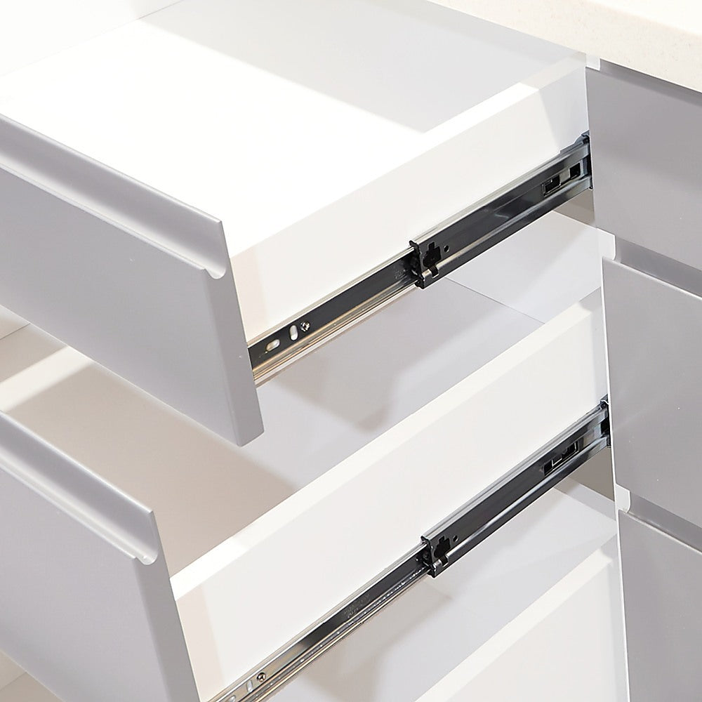 10 Pairs 500mm Soft Close Full Extension Ball Bearing Drawer Slides - Smooth Gliding for Kitchen Cabinets, Wardrobes & Office Furniture