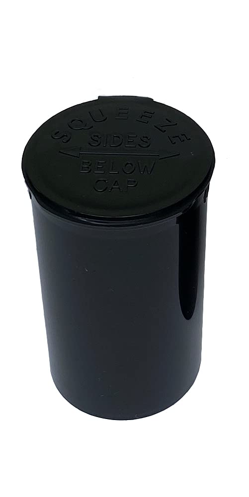 10 Pack of DRAM 13 Squeeze Pop Top Bottles - Leak-Proof Travel Containers for Liquids, Essential Oils & Cosmetics | Made in USA | Small Business | Same Day Shipping (Black)