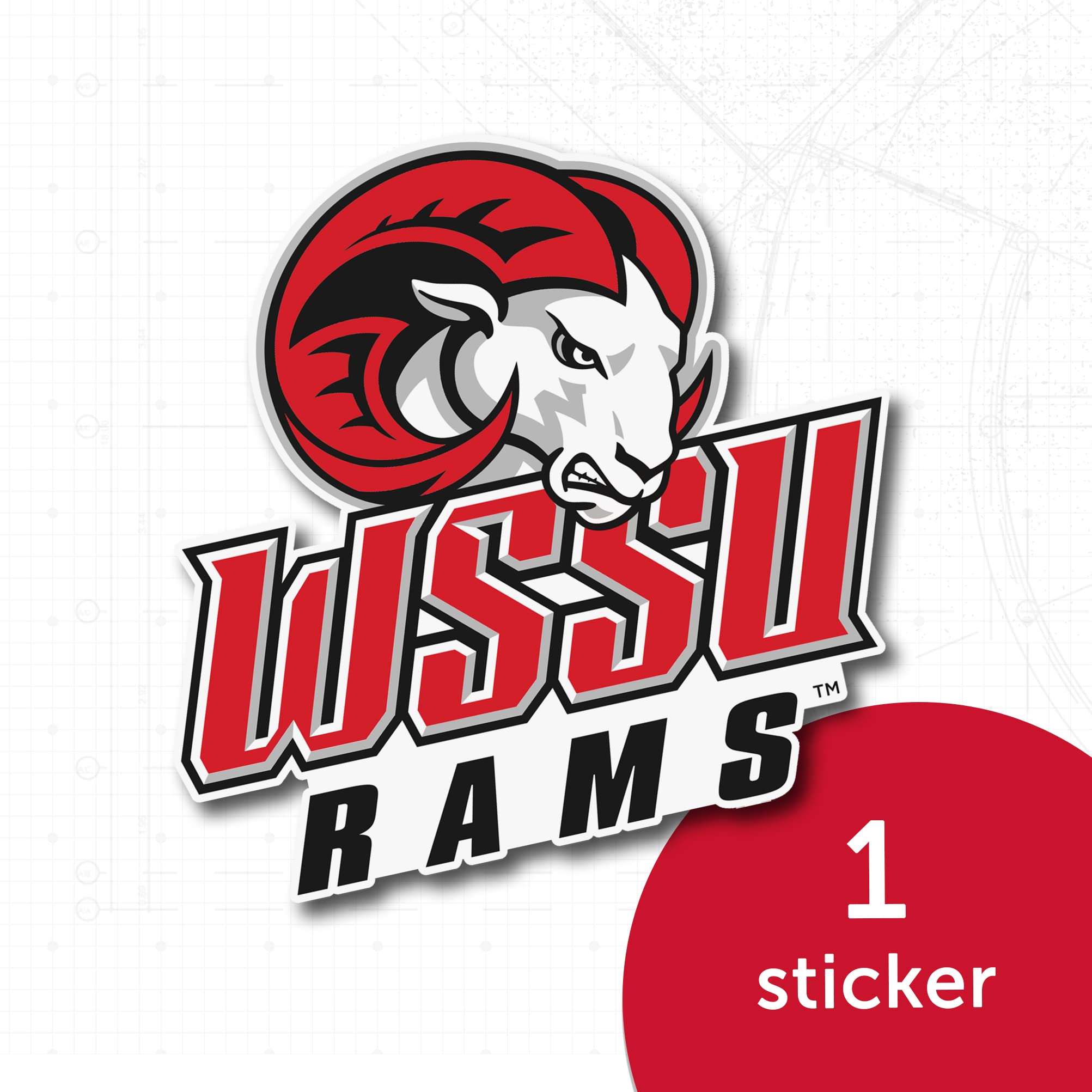 Winston-Salem State University WSSU Rams HBCU Desert Cactus Vinyl Decal Sticker - Waterproof Laptop, Water Bottle, Car, Scrapbook Decor - Perfect for College Students, Alumni & Fans