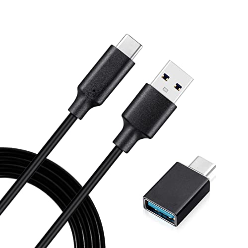 USB C to USB Cable with Adapter - Compatible with Elgato Wave XLR, Facecam & Stream Deck XL (32 Keys) | Fast Charging & Data Sync for Streaming, Gaming & Professional Audio Setup