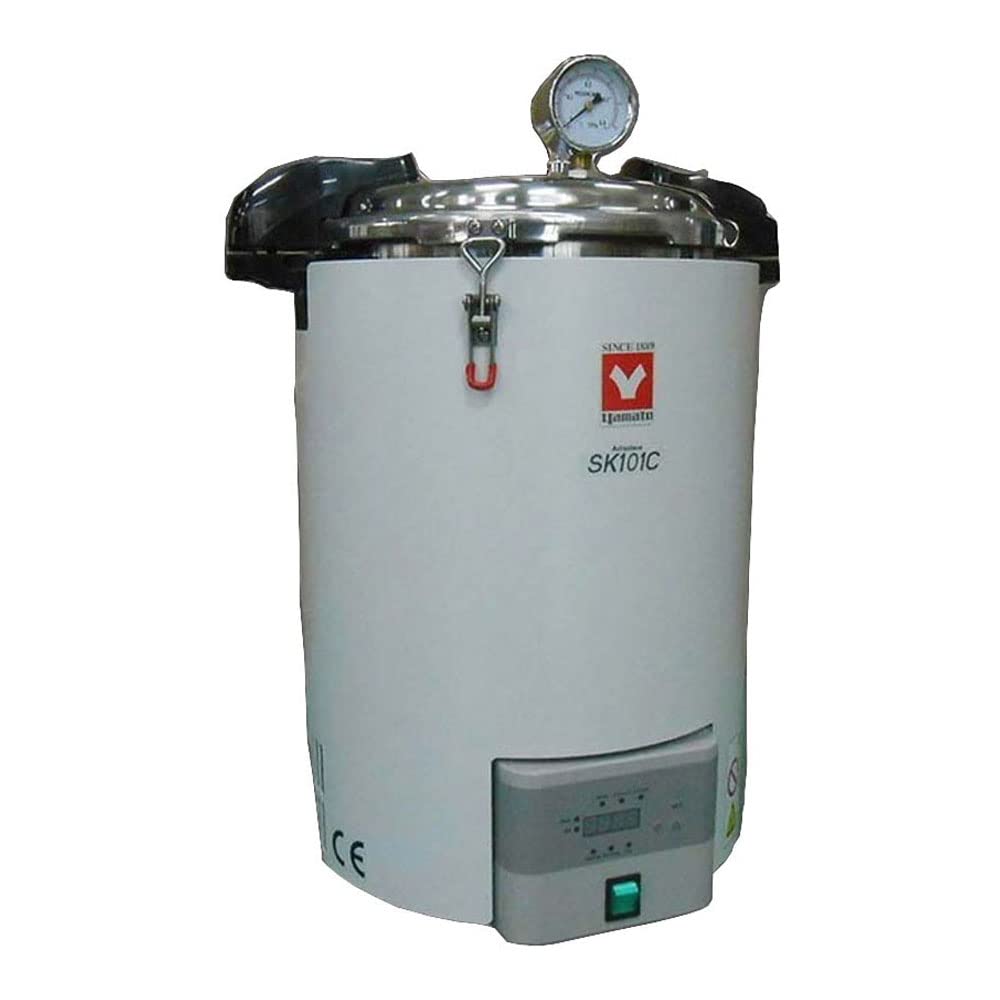 SK111C 18L Benchtop Steam Sterilizer - 220V, 9A, 50/60Hz - Ideal for Medical Clinics, Dental Offices & Tattoo Studios - Autoclave for Equipment Sterilization