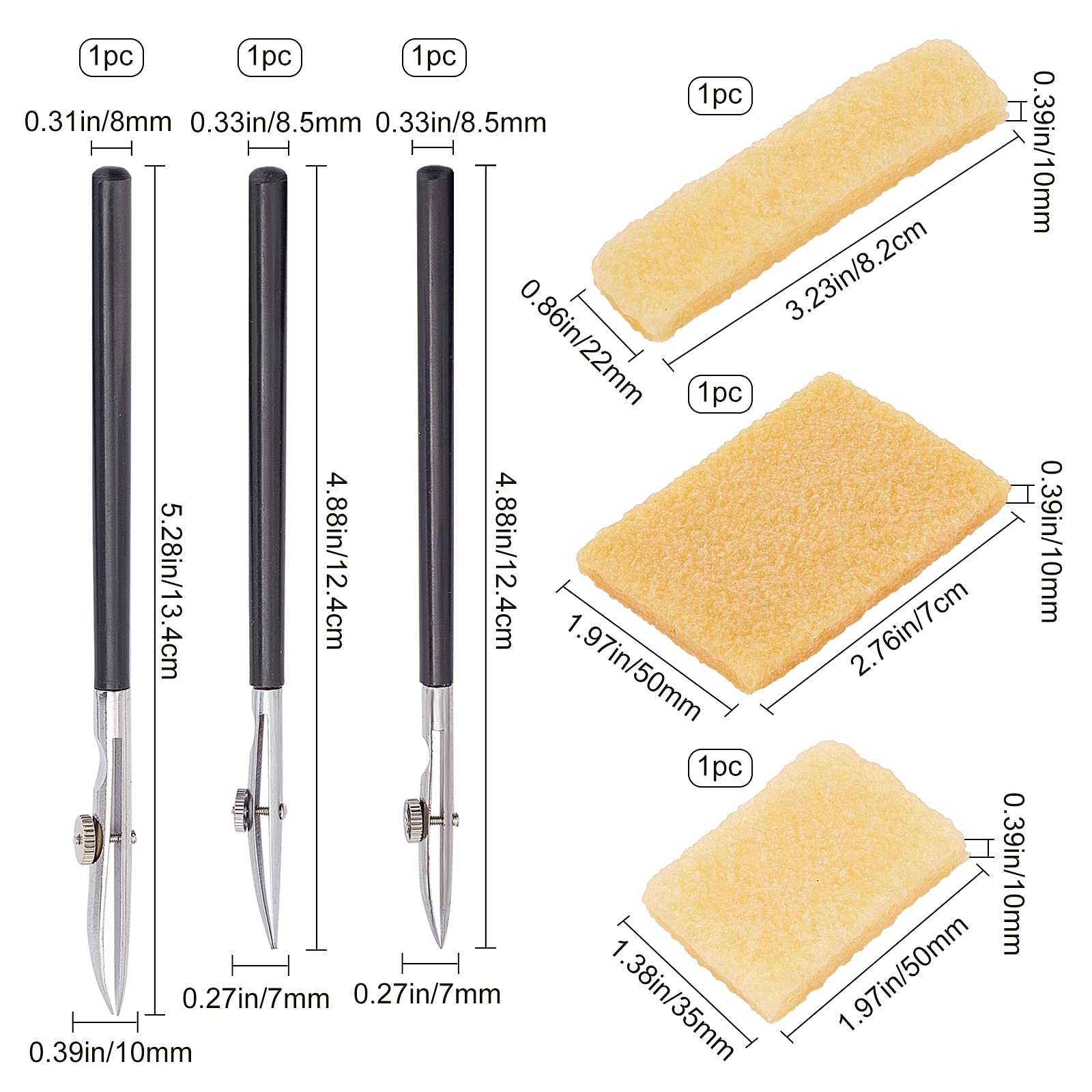 GORGECRAFT 6PCS Fine Line Art Ruling Pens - Adjustable Drawing Pen with Masking Fluid & Glue Residue Eraser for Artists - Perfect for Watercolor Painting, Calligraphy & Art Mounting