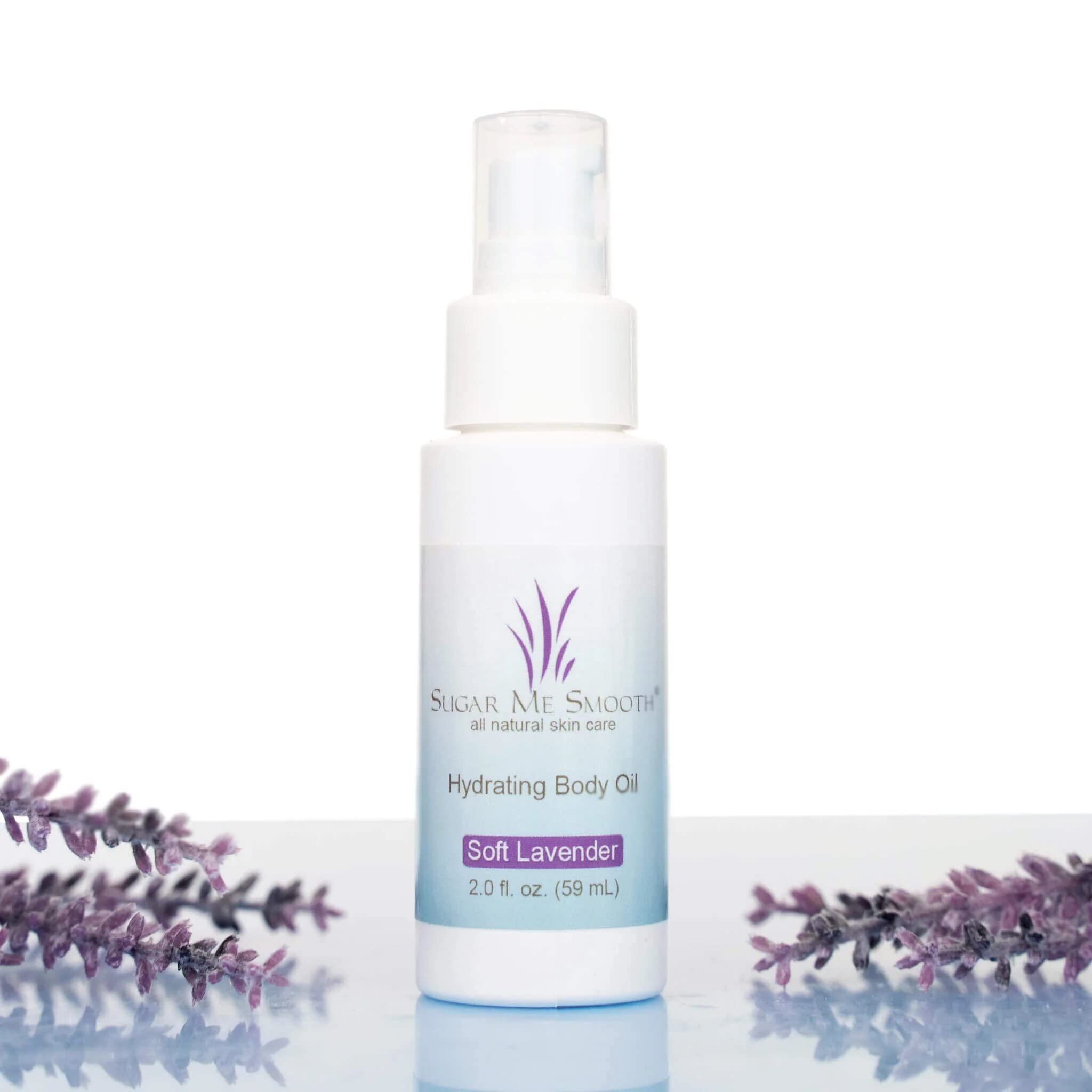 Sugar Me Smooth Hydrating Body Oil - Soft Lavender Scent | Moisturizing Dry Skin | Perfect for Massage, After Shower & Relaxation
