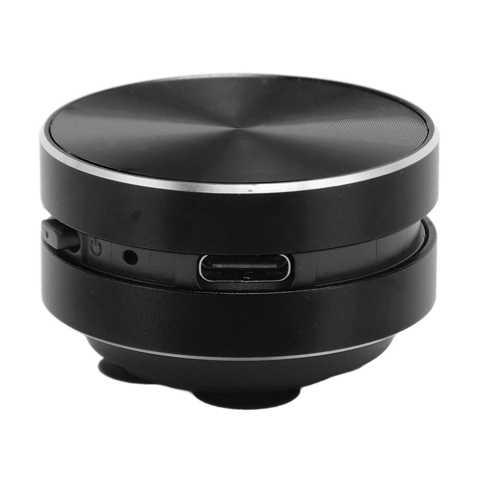 True Wireless Bone Conduction Speaker - Mini Portable Stereo Bass Speaker with Wall Mount & Desktop Stand | Compatible with iPhone, Tablets & More (Black) | Perfect for Home Office, Gym Workouts & Outdoor Activities