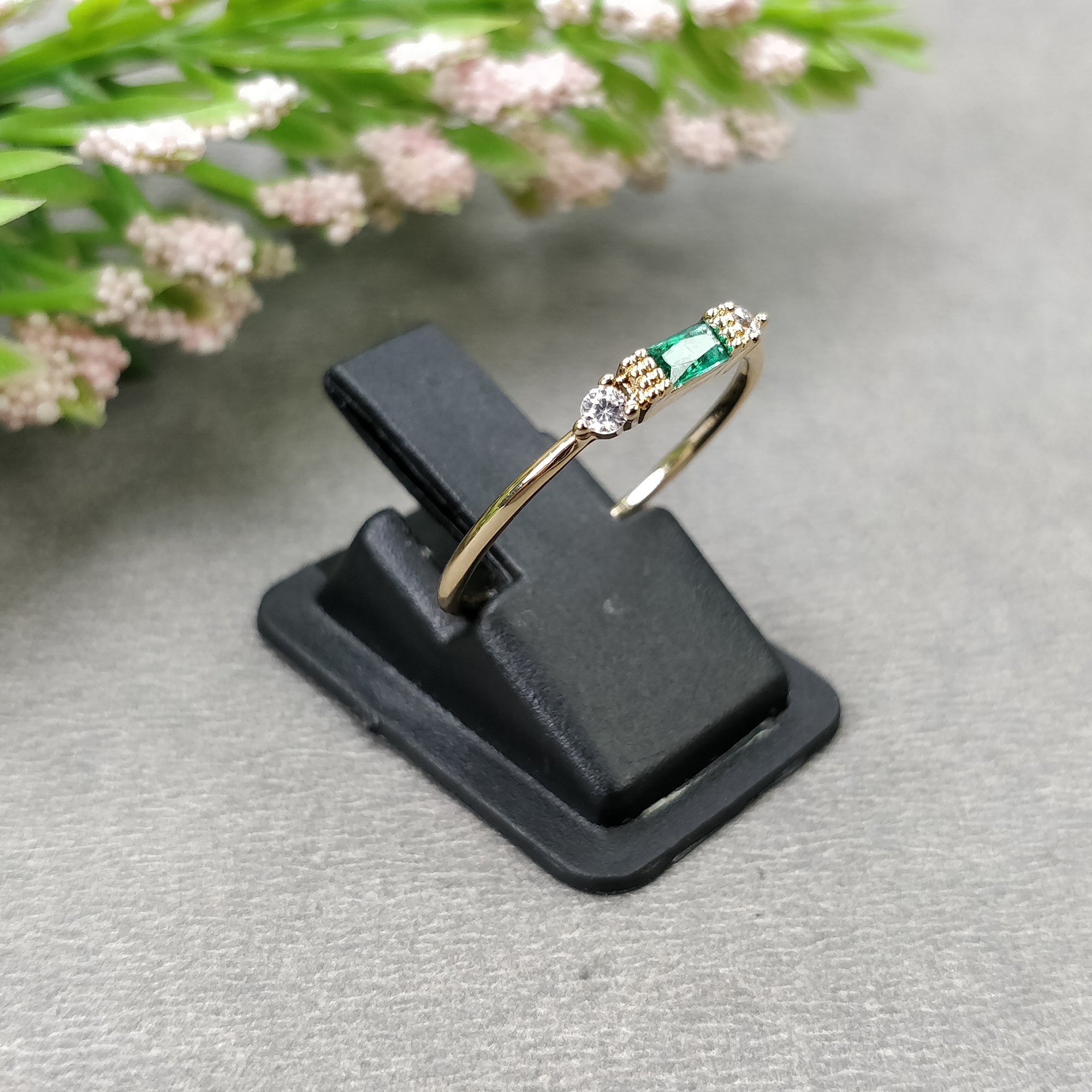 Elegant Korean Rose Gold Zircon Minimalist Ring Set for Women - Perfect for Birthday Gifts, Daily Wear & Special Occasions