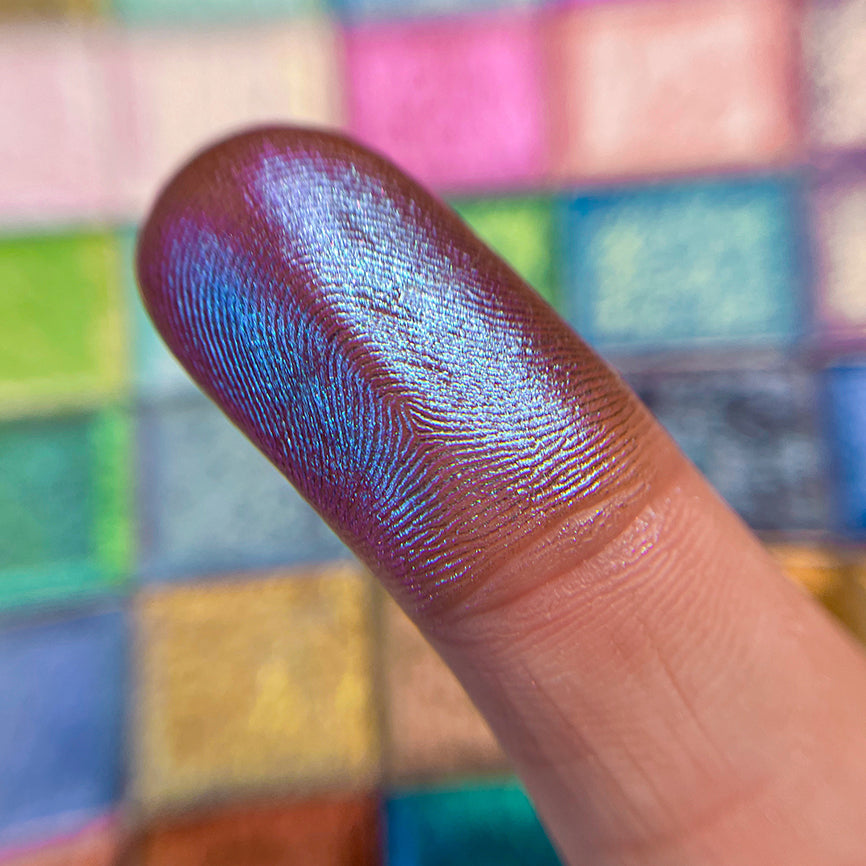 Cerulean Deep Iridescent Multichrome Eyeshadow - Long Lasting Highly Pigmented Makeup for Stunning Eye Looks | Perfect for Parties, Date Nights & Special Occasions