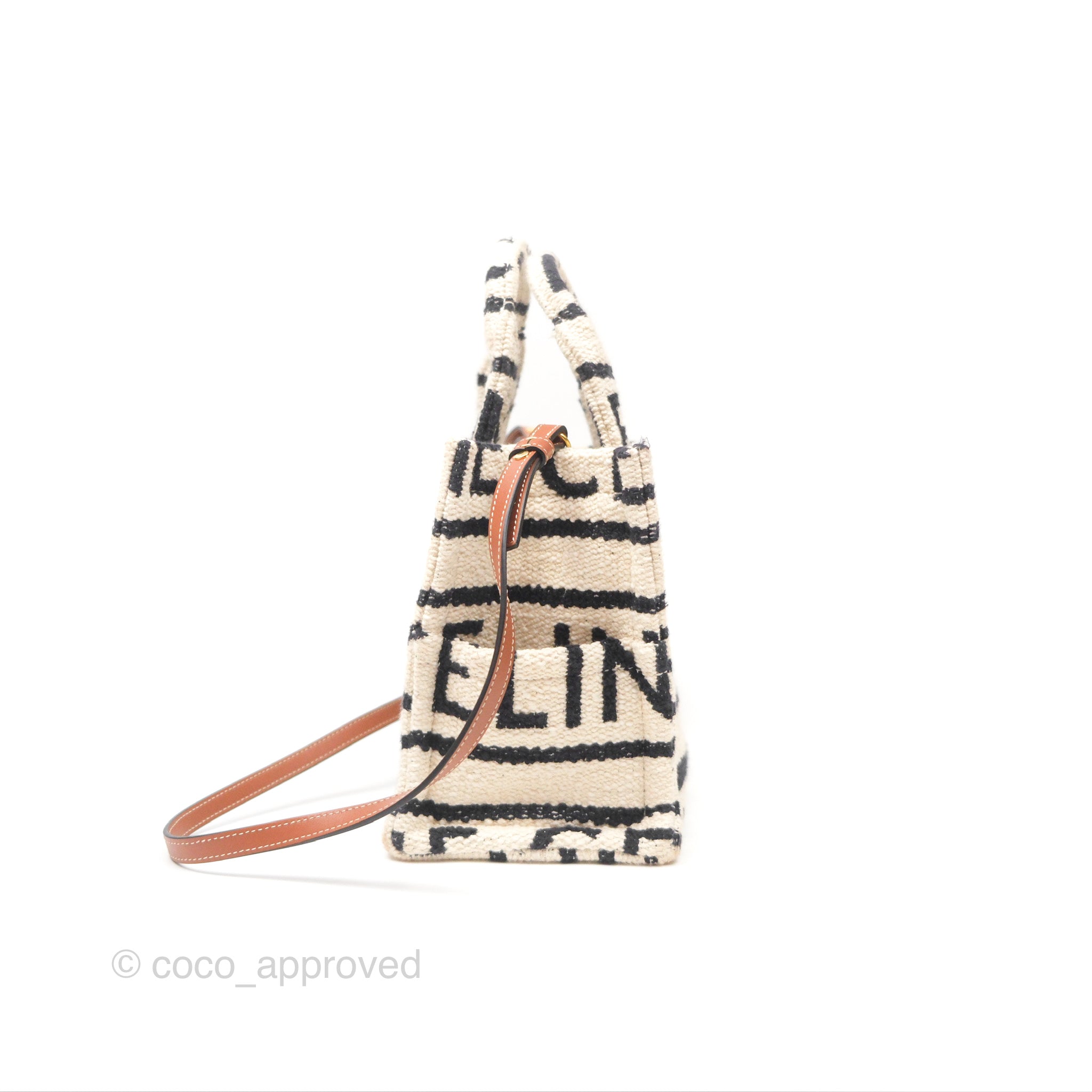 Celine Small Cabas Thais Textile Tote Bag in White - Stylish Designer Handbag for Women, Perfect for Work, Travel & Everyday Use