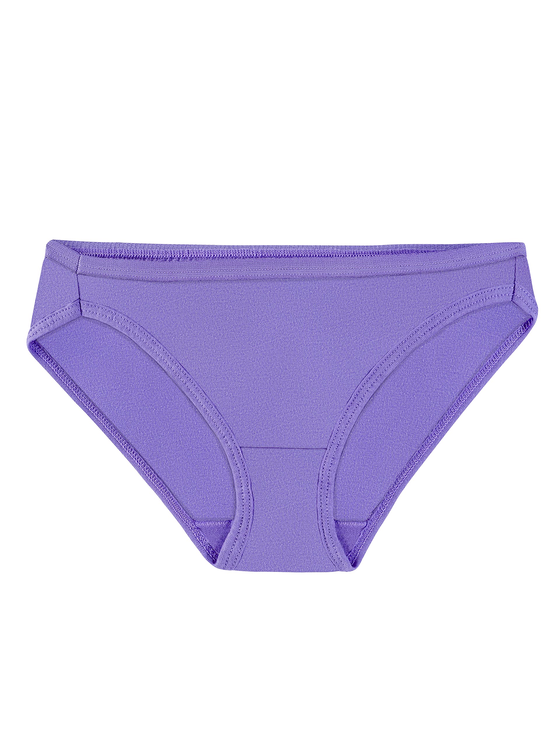 Fruit of the Loom Girls' Cotton Bikini Underwear 6-Pack - Soft Breathable Panties for Kids & Teens - Perfect for School, Sports & Everyday Comfort