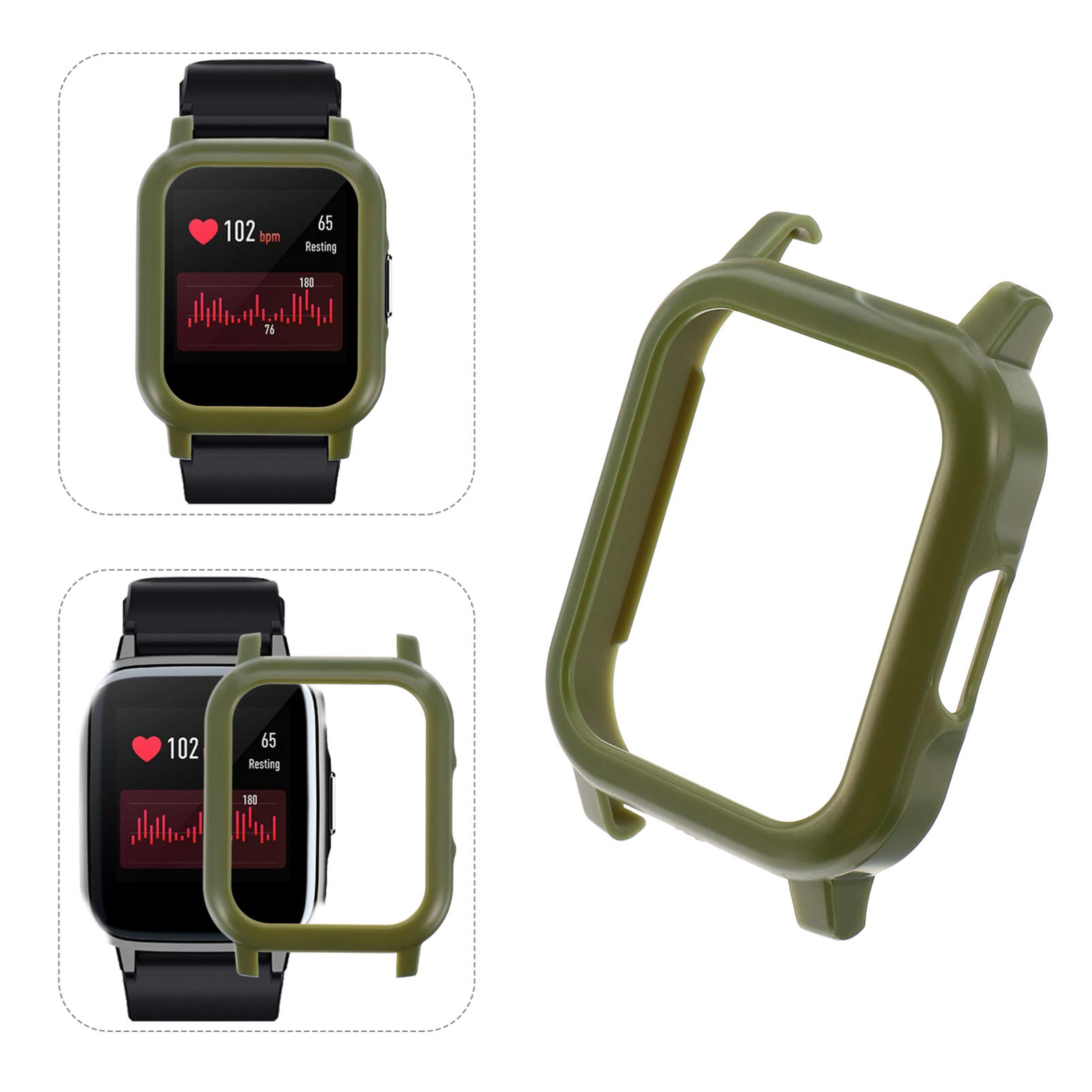 1pc Stylish PC Protective Case for Watches - Durable Watch Cover, Shell & Frame Accessory | Perfect for Smartwatch Protection & Travel Use