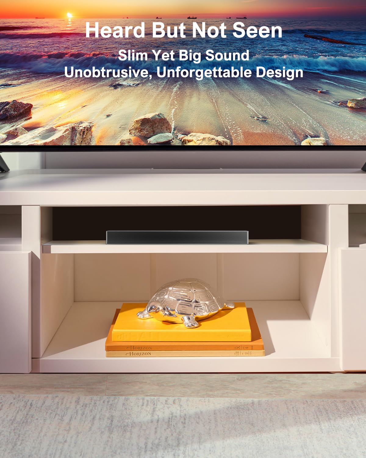 ULTIMEA Nova S40 2.1 Channel Soundbar with Wireless Subwoofer - Bluetooth 5.3 TV Sound Bar for Smart TVs, PC Gaming & Home Theater - Deep Bass Audio System with HDMI ARC/Optical/AUX Connectivity (2024 Model) - Perfect for Movie Nights, Gaming Sessions & Music Streaming