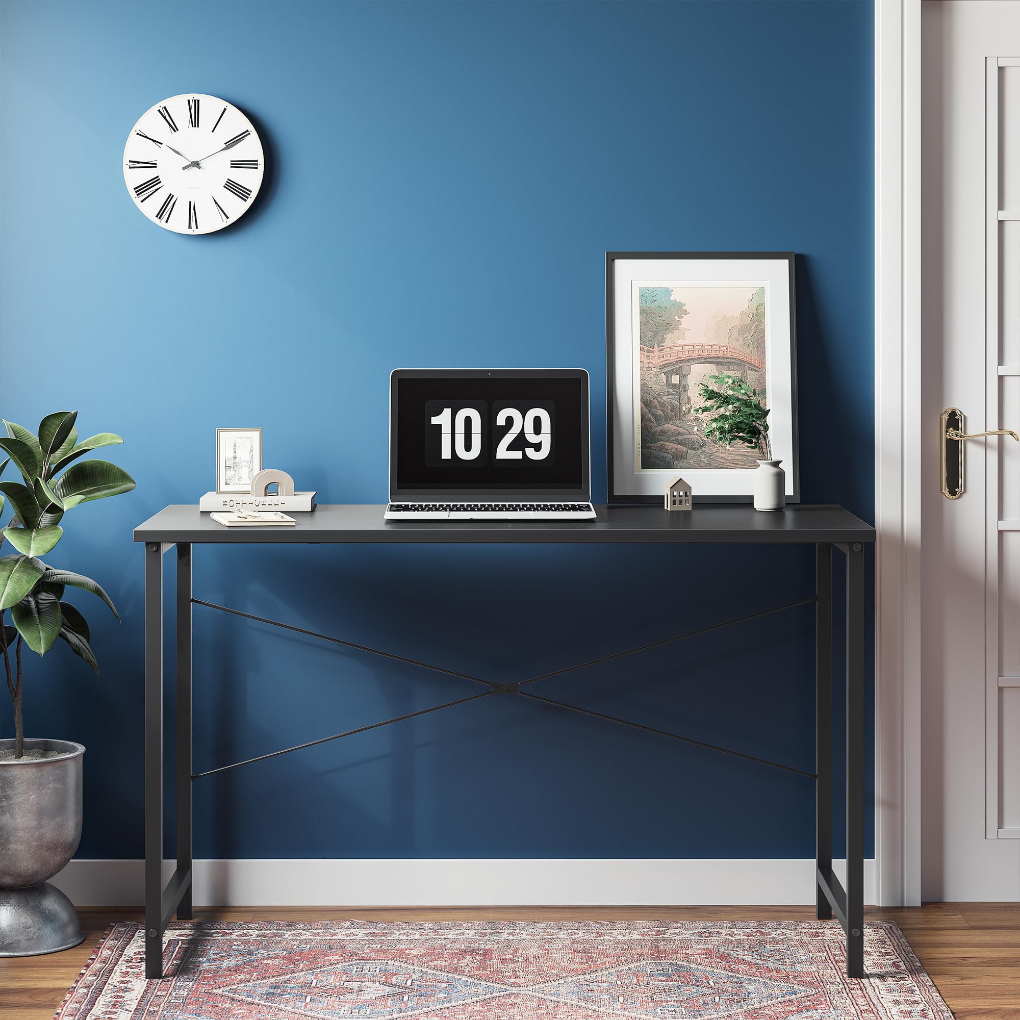 CubiCubi 32 Inch Small Computer Desk for Home Office - Compact Modern Writing Desk for Small Spaces, Study & Workspace - Black | Perfect for Home Offices, Dorm Rooms & Apartments