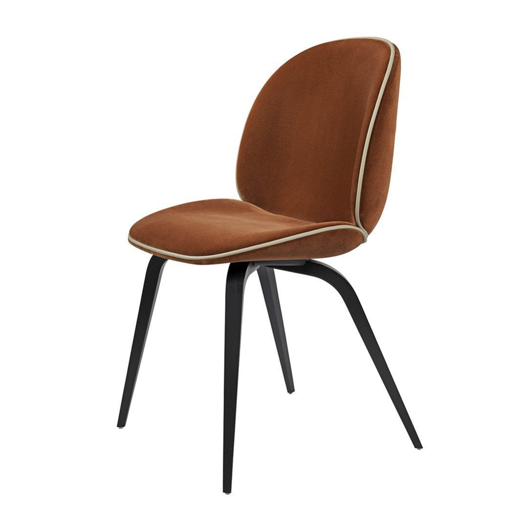 Beetle Dining Chair - Solid Wood Base & Fully Upholstered Seat - Modern Kitchen & Dining Room Furniture for Home Decor