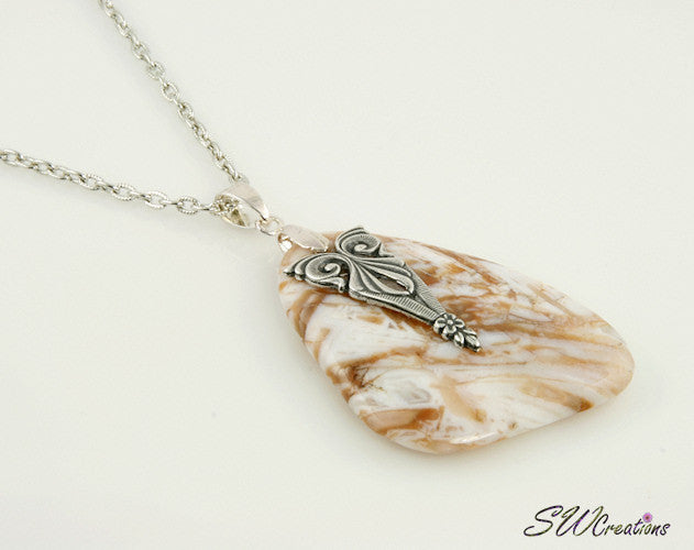 Southwest Agate Gemstone Pendant Necklace for Women - Natural Stone Jewelry for Boho Style & Everyday Wear - Perfect for Gifts, Layering & Spiritual Healing