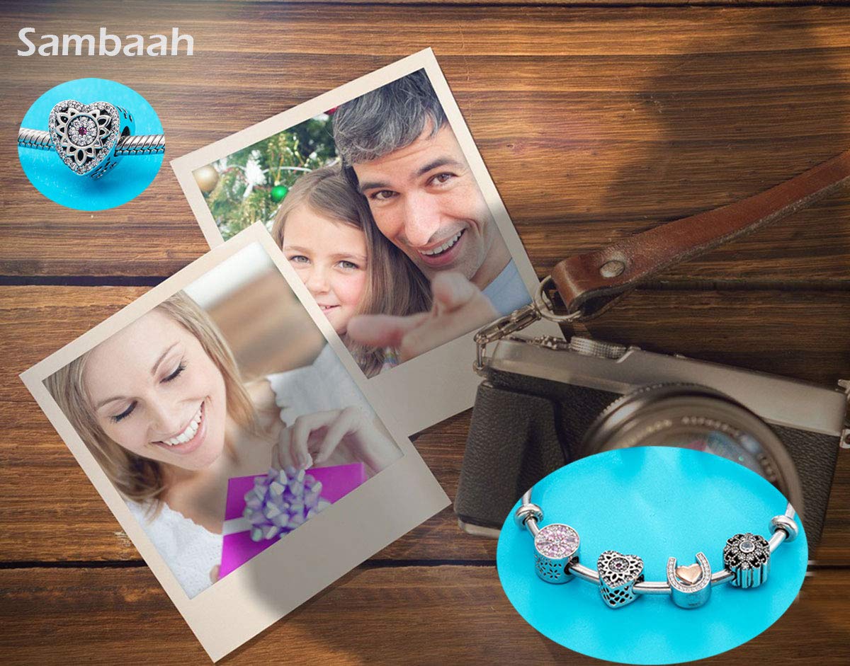 Sterling Silver Love Charm Pendants for Bracelets - Handmade Jewelry Collection for Gifts, Anniversaries & Special Occasions