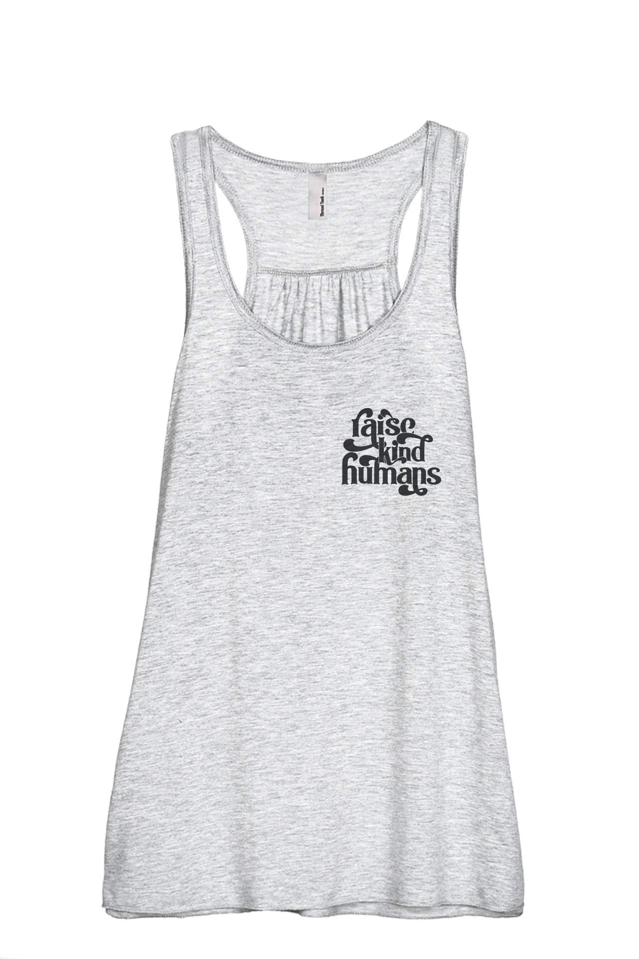 Raise Kind Humans Women's Fashion Sleeveless Flowy Racerback Tank Top - Breathable Summer Workout & Casual Wear