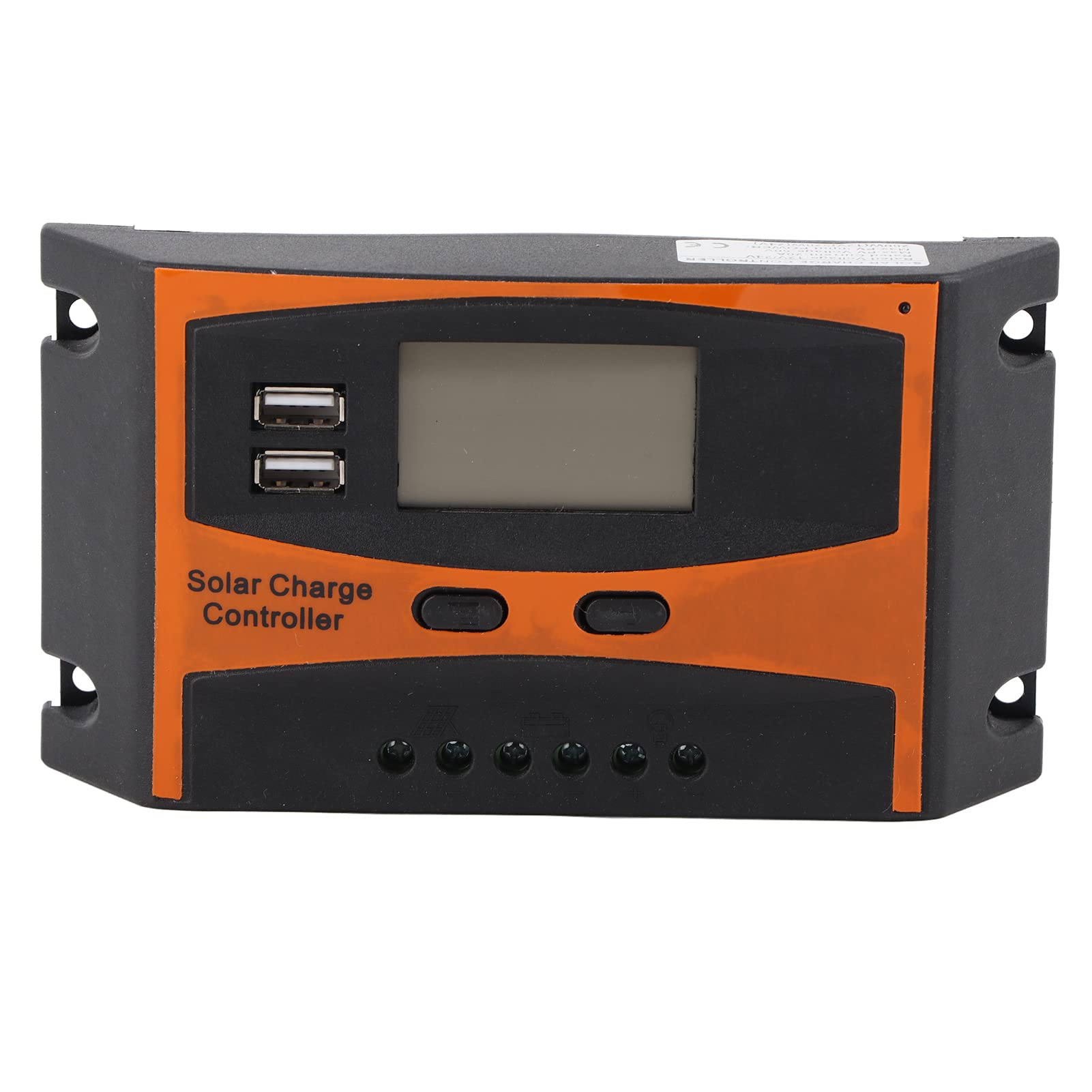 Walfront LD2024 12V-24V 20A MPPT Solar Charge Controller with LCD Display - Intelligent Regulator for Solar Panel Battery System - Perfect for RV, Marine, Off-Grid & Home Solar Power Applications