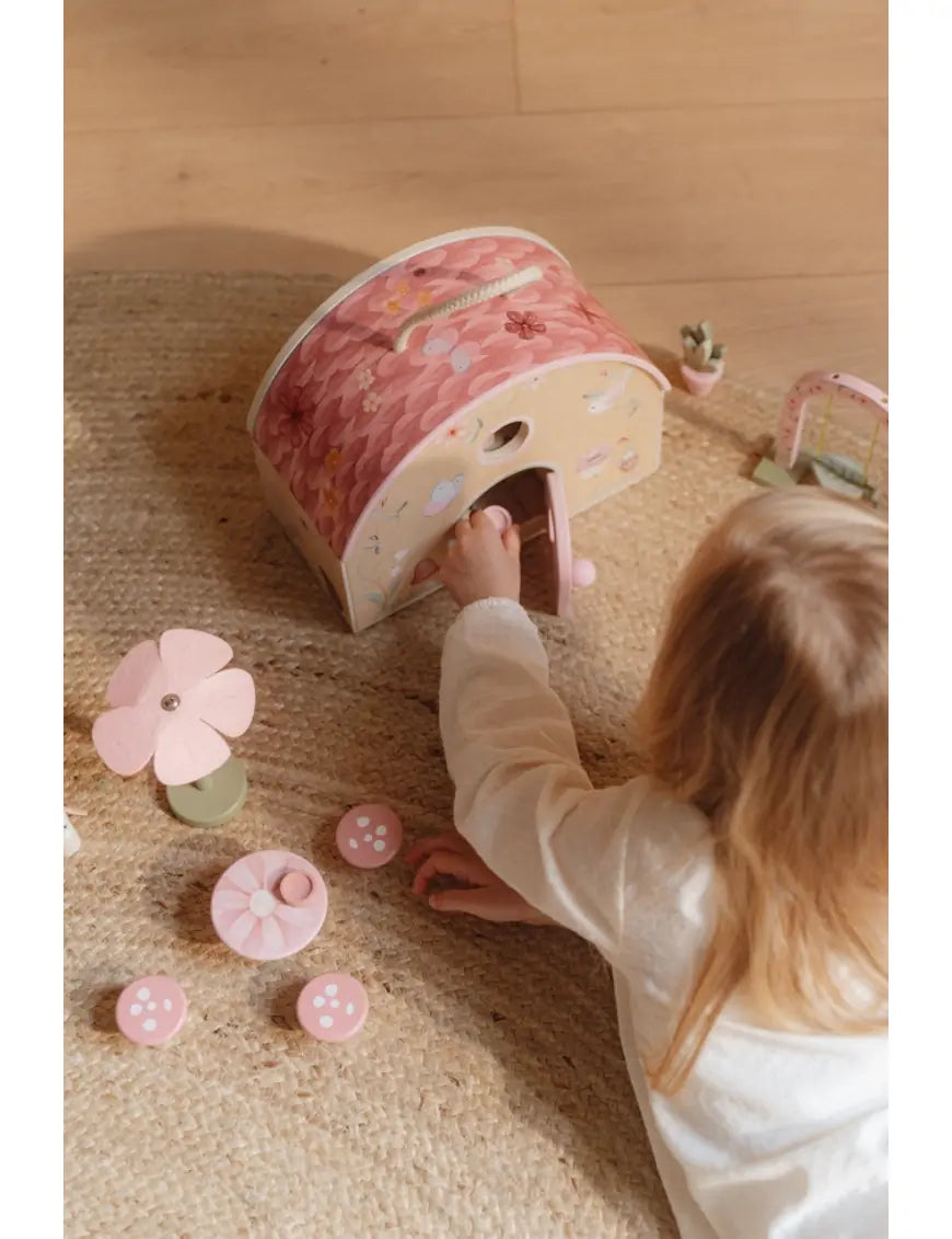 Enchanted Fairy Garden Wooden Playhouse Set - Miniature Fairy House for Kids Outdoor & Indoor Play, DIY Fairy Garden Decor, Birthday Gifts for Girls
