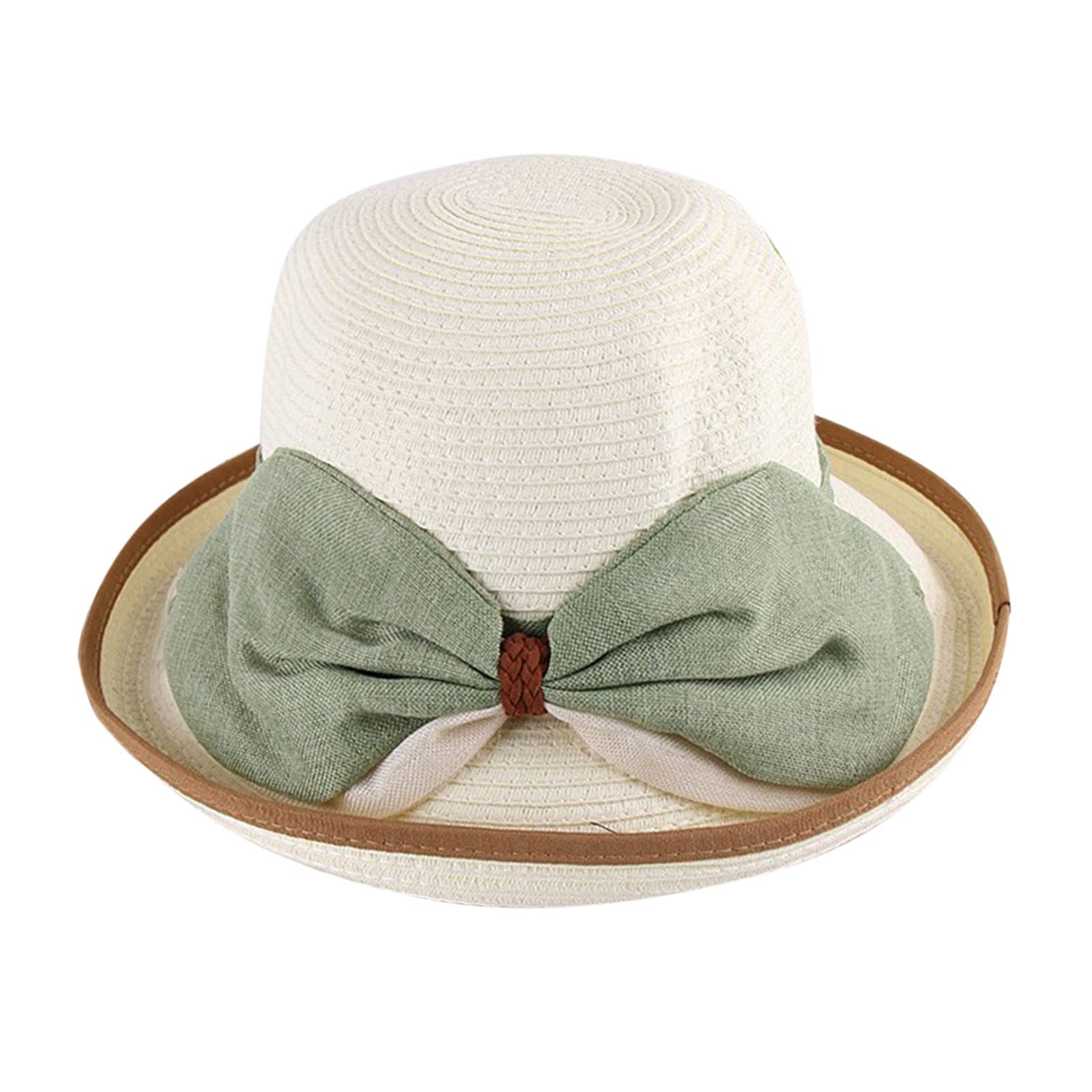 Sun N Sand Backless Straw Hat for Women - Wide Brim Beach Sun Hat with Bongrace - Summer Outdoor Sun Protection for Beach, Pool, Vacation & Gardening (Also for Little Girls)