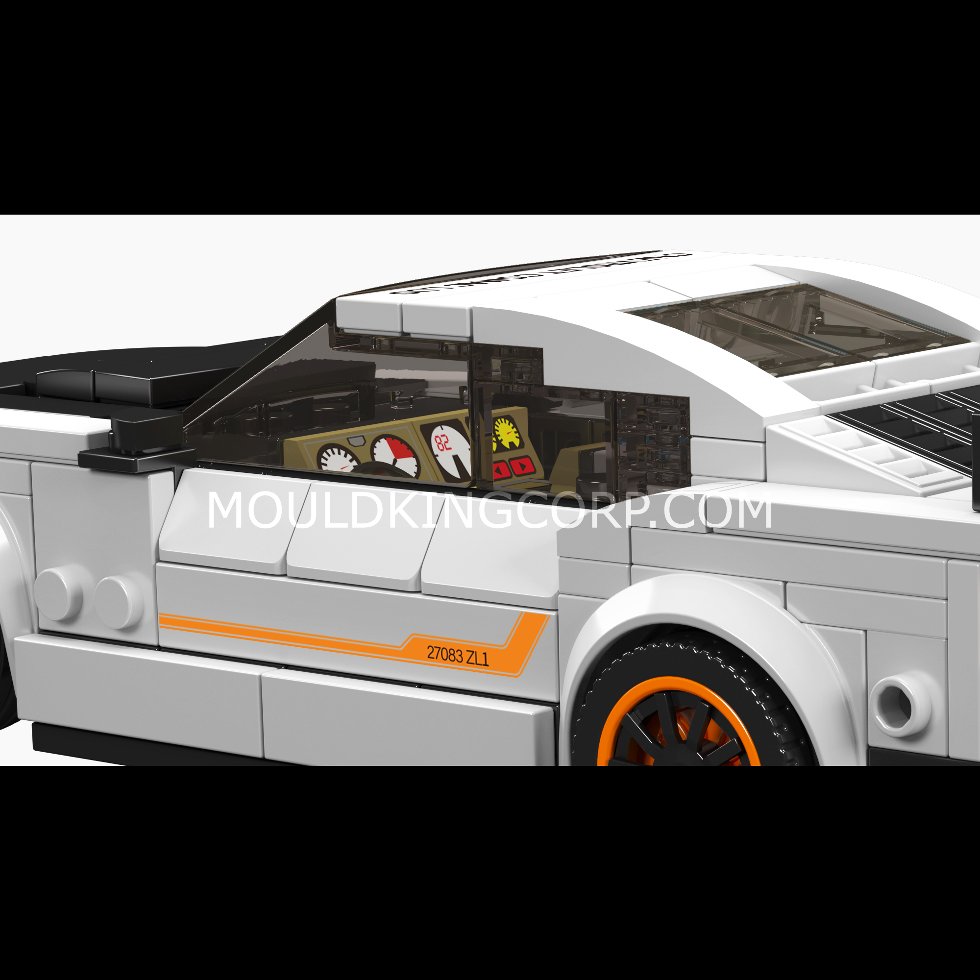 Mould King 27083 Camaro Muscle Car Model Building Set - 421 Piece Construction Toy Kit for Adults & Kids | DIY Sports Car Model | Collector's Display & Gift for Car Enthusiasts | Perfect for Home Decoration, Birthday Gifts & STEM Learning Activities
