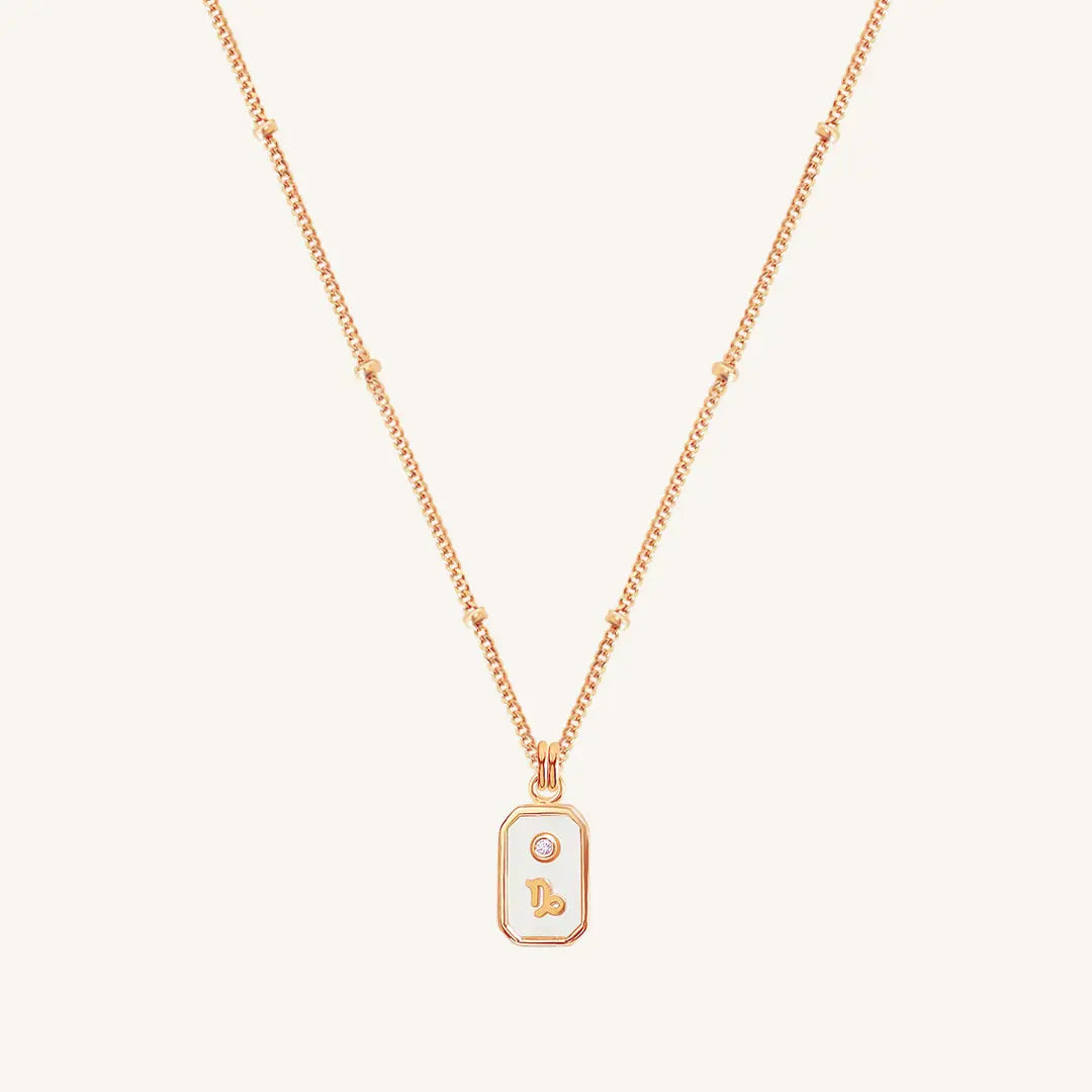 Iridescent Zodiac Necklace - Personalized Astrology Jewelry for Women, Perfect Gift for Birthday, Anniversary & Daily Wear (Aries, Taurus, Gemini, etc.) - Ideal for Spiritual Healing, Fashion Accessories & Special Occasions
