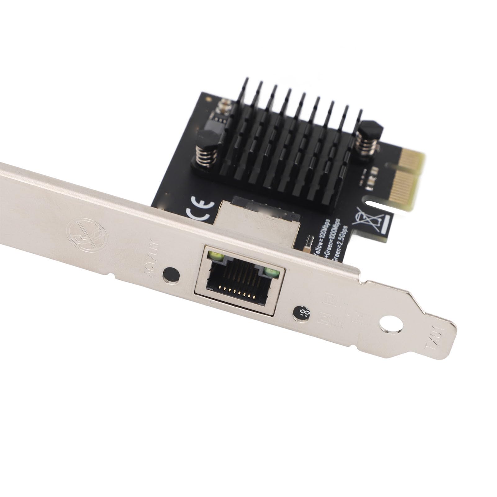 2.5G Gigabit PCIe Ethernet Card - RTL8125B Network Adapter with RJ45 Port for PC, Windows 7/8/10/11 - High-Speed Internet for Gaming, Streaming & Home Office